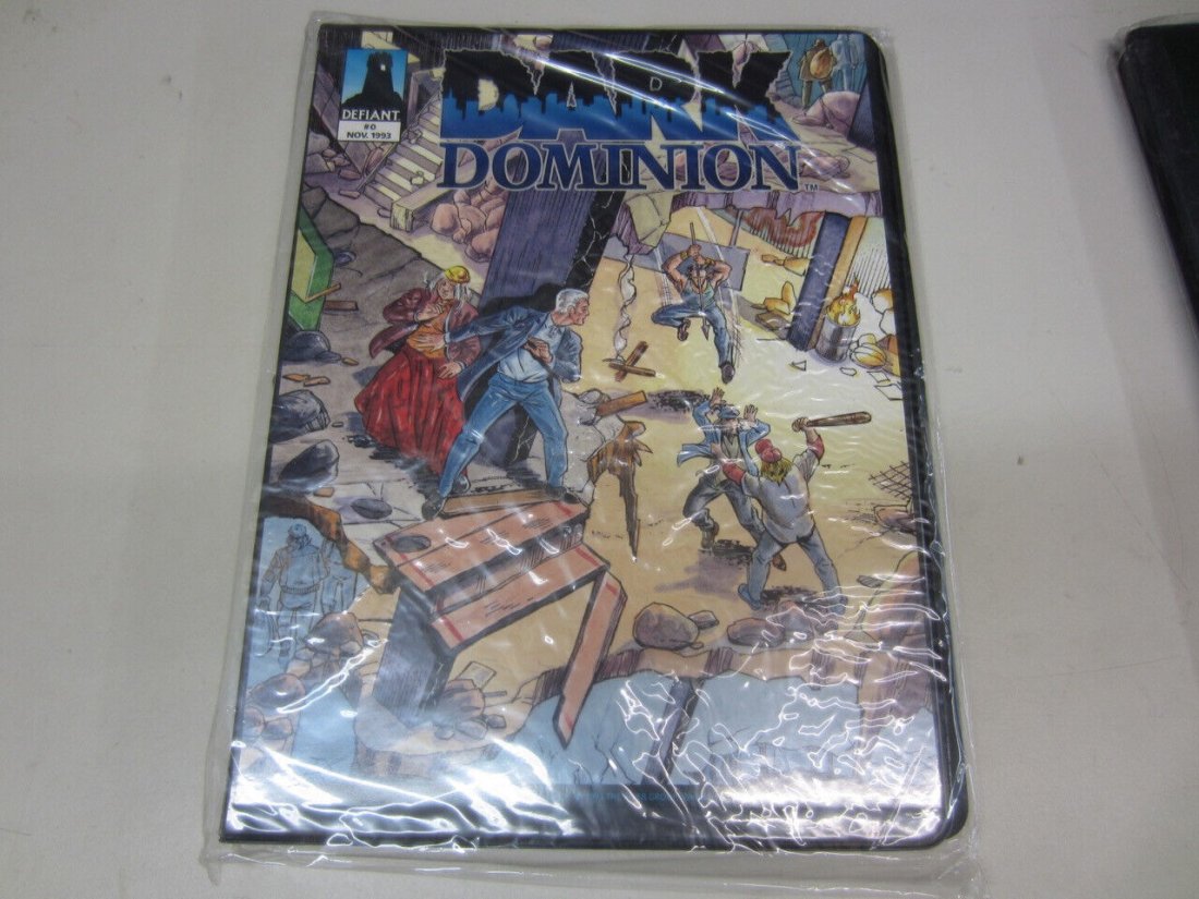 DARK DOMINION #0 Premier Edition Comic/Card Binder Sealed 1993 Defiant Comics RARE!: DARK DOMINION #0 Premier Edition Comic/Card Binder Sealed 1993 Defiant Comics RARE!