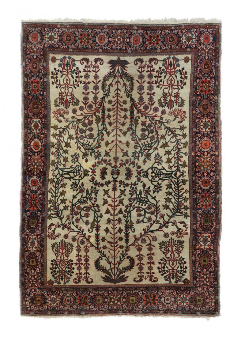 Farahan Sarouk Rug, 4'3'' x 6'5'': Antique Persian Sarouk Farahan Rug. 4'3'' x 6'5'' . 1.3 x 1.96 M