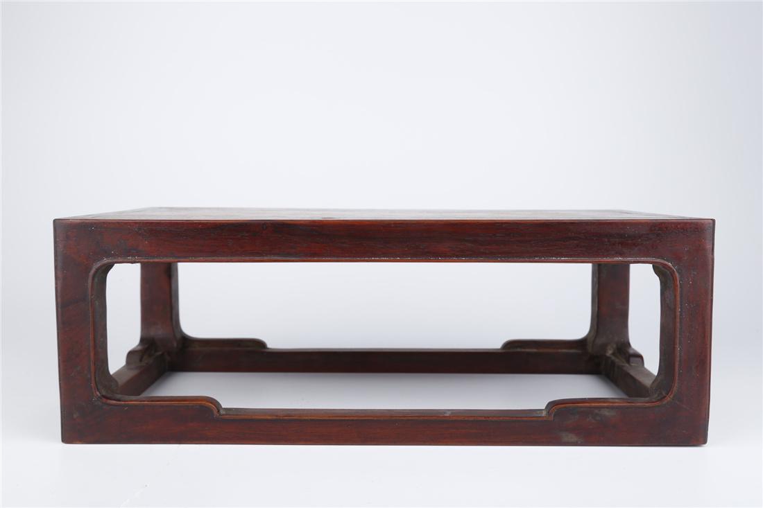 A HUANGHUALI WOOD LONG NARROW TABLE, QING DYN. (1 of 9)