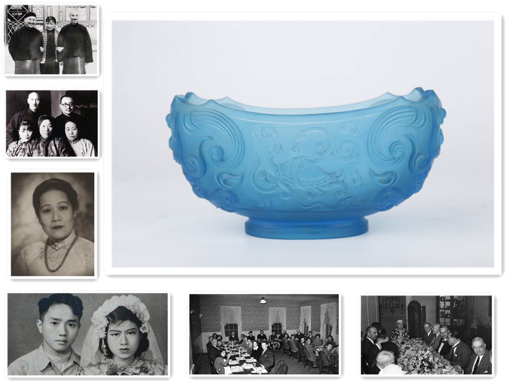 A CHINESE GLASS CALIX, HAN DYN. (1 of 9)