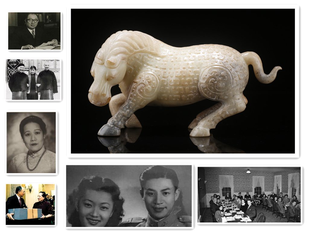 AN ANTIQUE JADE STEED SCULPTURE. (1 of 9)