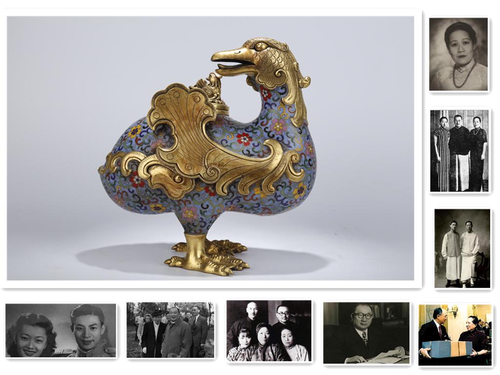 A CLOISONNE ENAMELED COPPER INCENSE BURNER. (1 of 10)