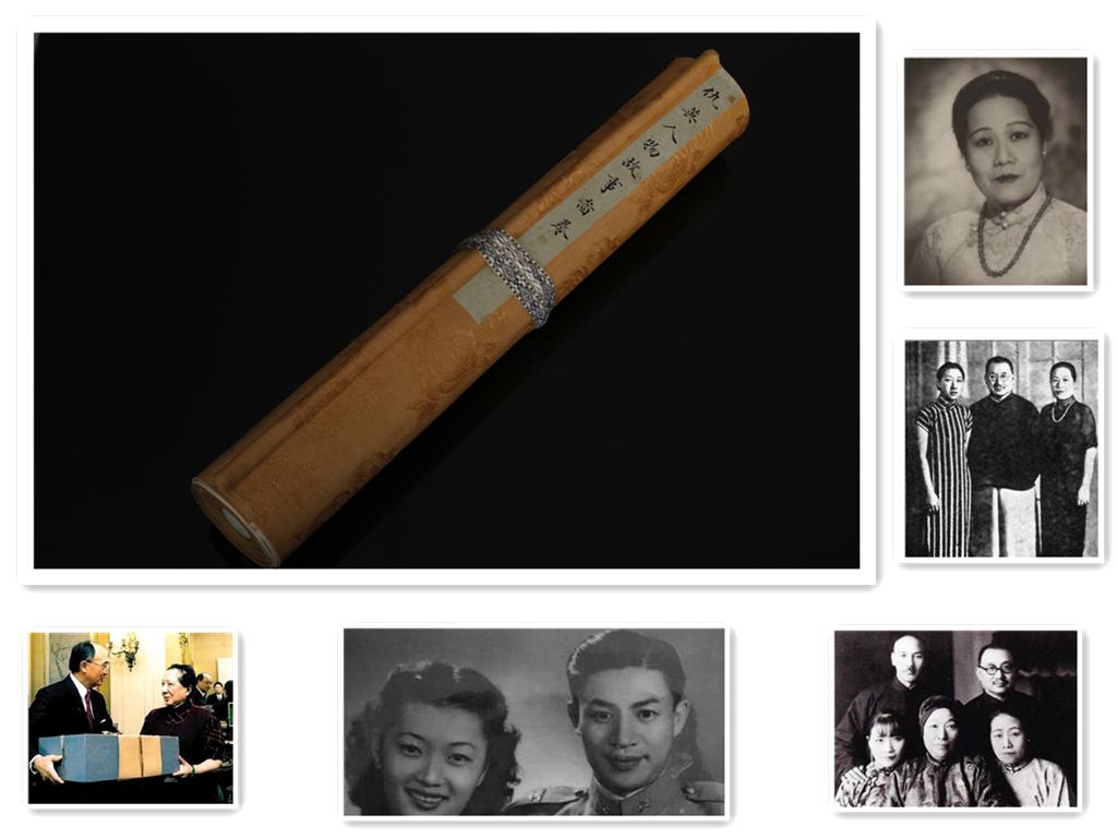 A SILK HAND-SCROLL OF FIGURE PAINTINGS. (1 of 10)