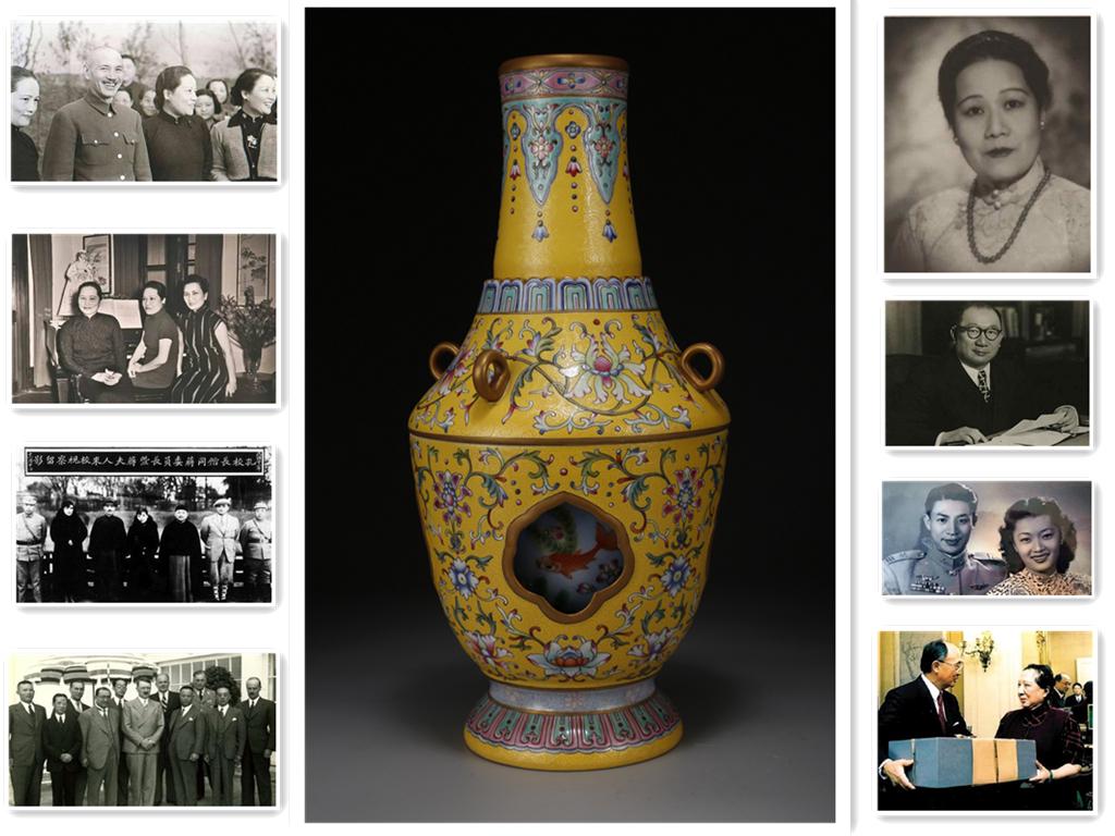 A ROSE PORCELAIN BOTTLE WITH FLOWERS DESIGN. (1 of 10)