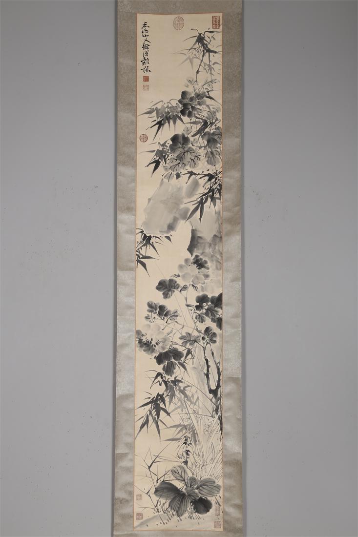 A FLOWERS AND PLANTS PAINTING BY XU WEI. (1 of 10)