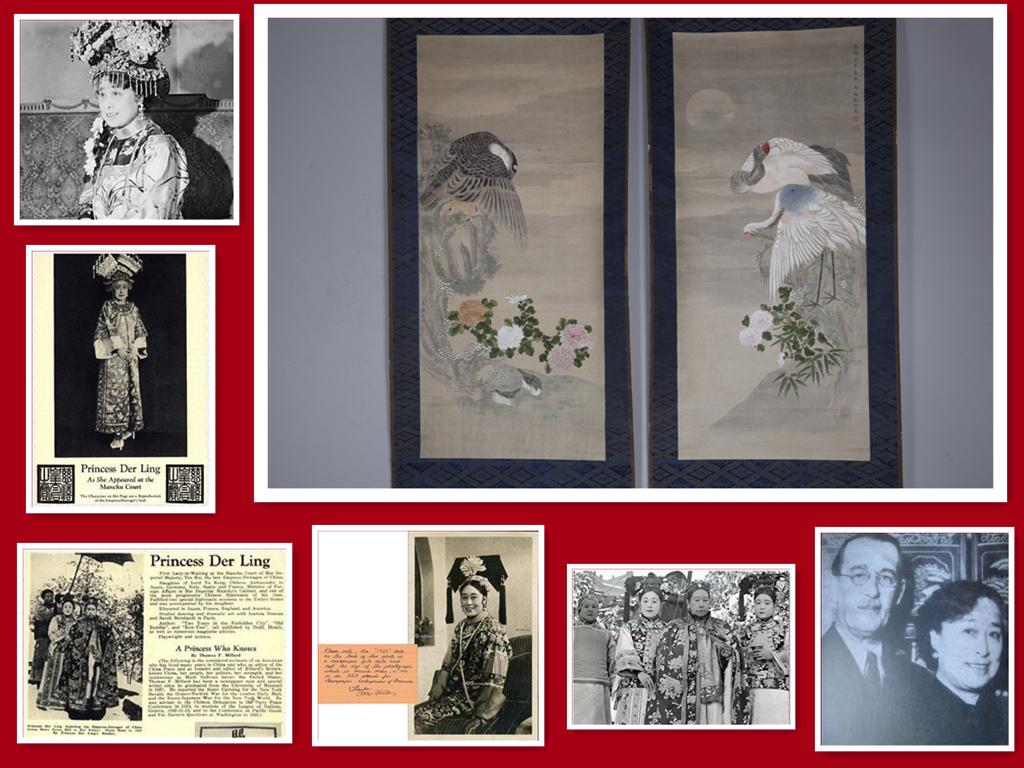 A SET OF FLOWERS AND BIRDS PAINTINGS ON SILK.: A Set of Flowers and Birds Paintings on Silk, Hand Painted by Shen Quan. Provenance: We are very honored to have the consignment from Mr. Ken J. White, whose father was the nephew of Thaddeus C. White