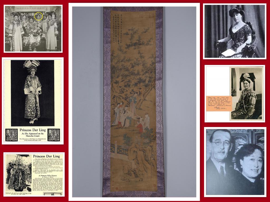 A FIGURE STORY PAINTING ON SILK BY QIU YING.: Figure Story Painting on Silk, Hand Painted by Qiu Ying. Provenance: We are very honored to have the consignment from Mr. Ken J. White, whose father was the nephew of Thaddeus C. White, husband of Pri