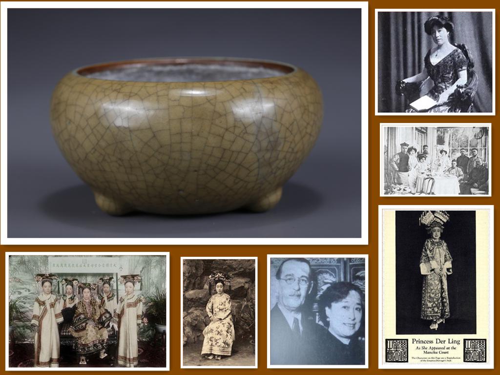 A PORCELAIN BRUSH WASHER, GE KILN. (1 of 6)