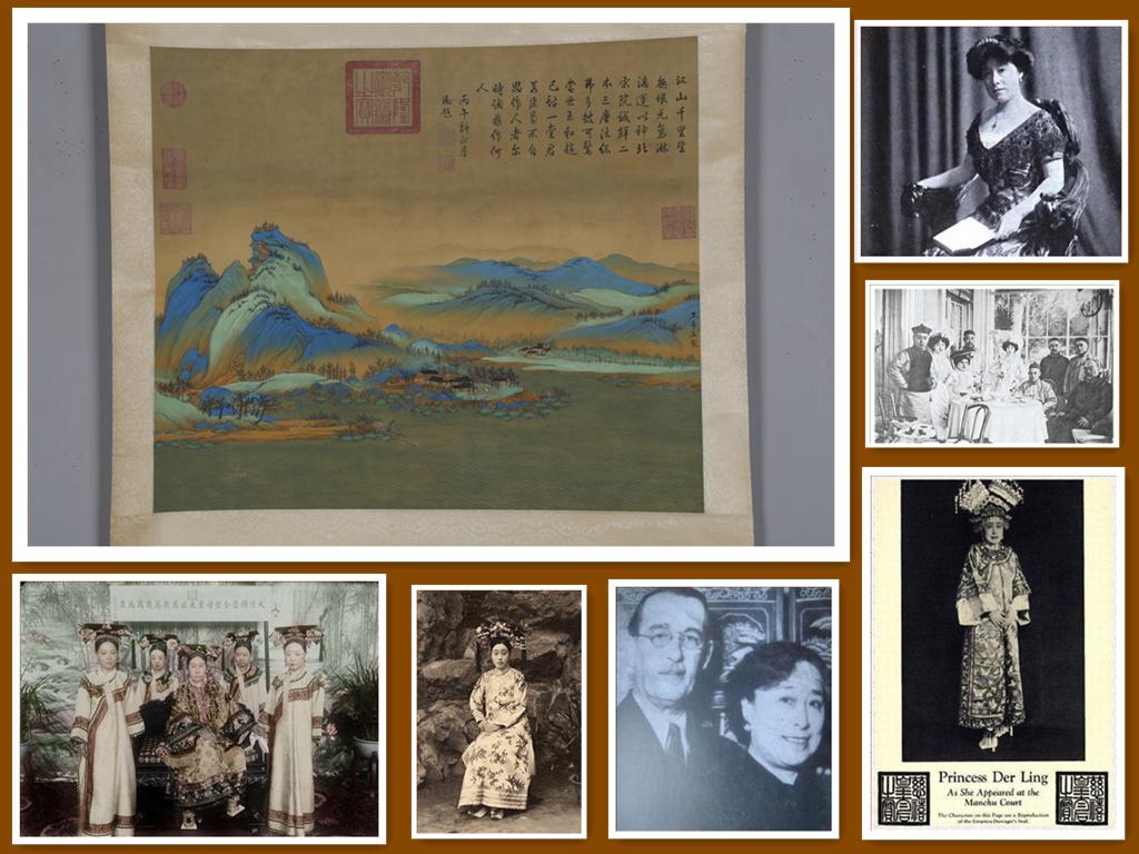 A LANDSCAPE PAINTING ON SILK BY WANG XIMENG. (1 of 10)