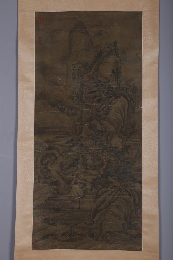 A LANDSCAPE PAINTING ON SILK BY FAN KUAN.: Landscape Painting on Silk, Hand Painted by Fan Kuan.