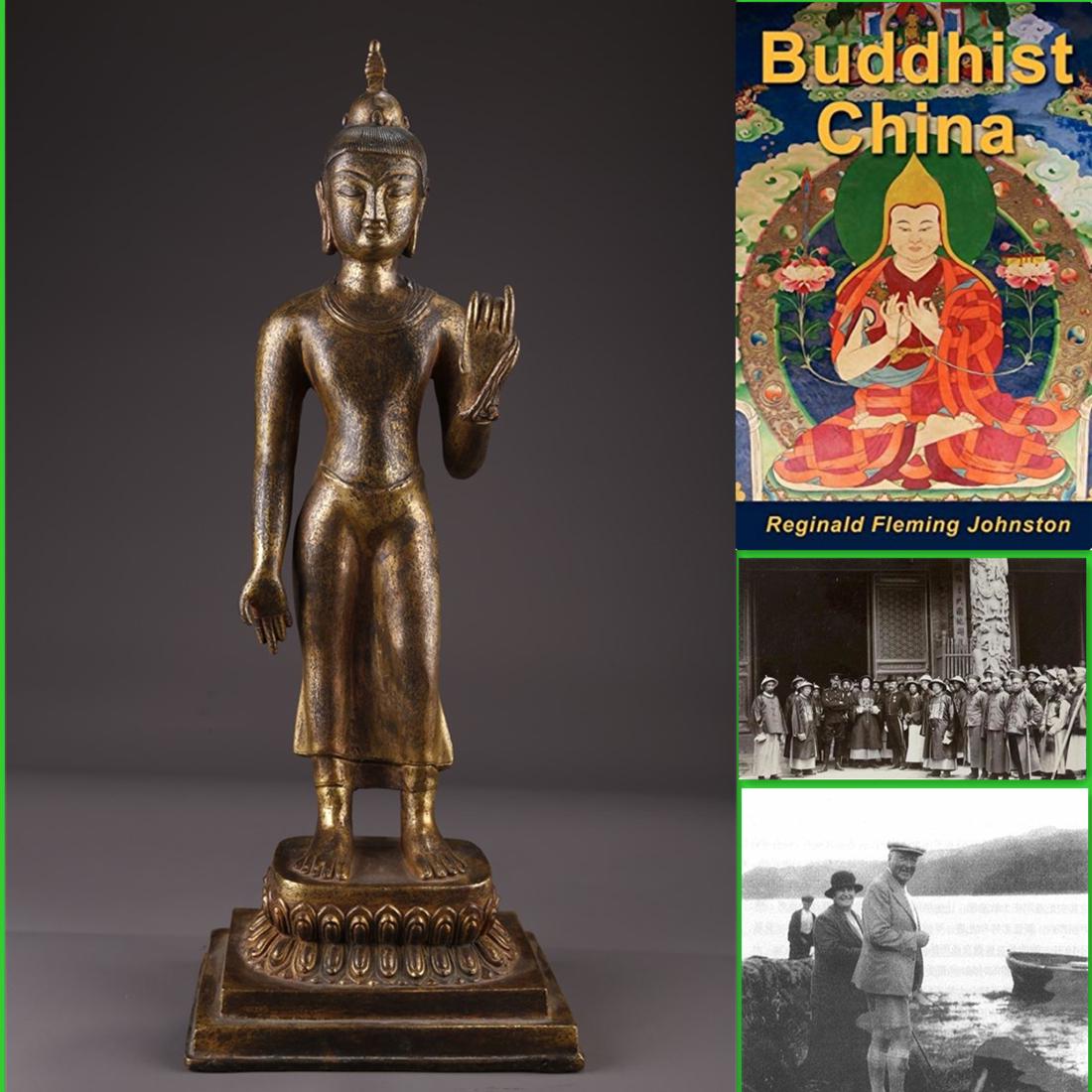 A TIBETAN GILT BRONZE SAKYAMUNI BUDDHA STATUE. (1 of 10)