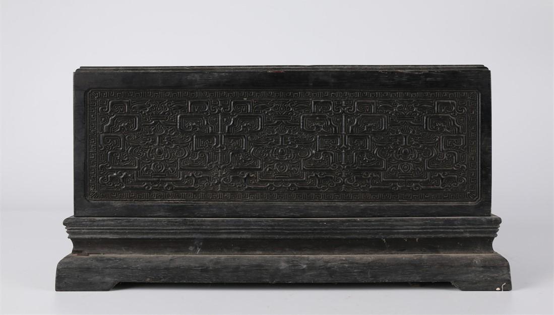 A NARRA WOOD INKPAD BOX. (1 of 9)