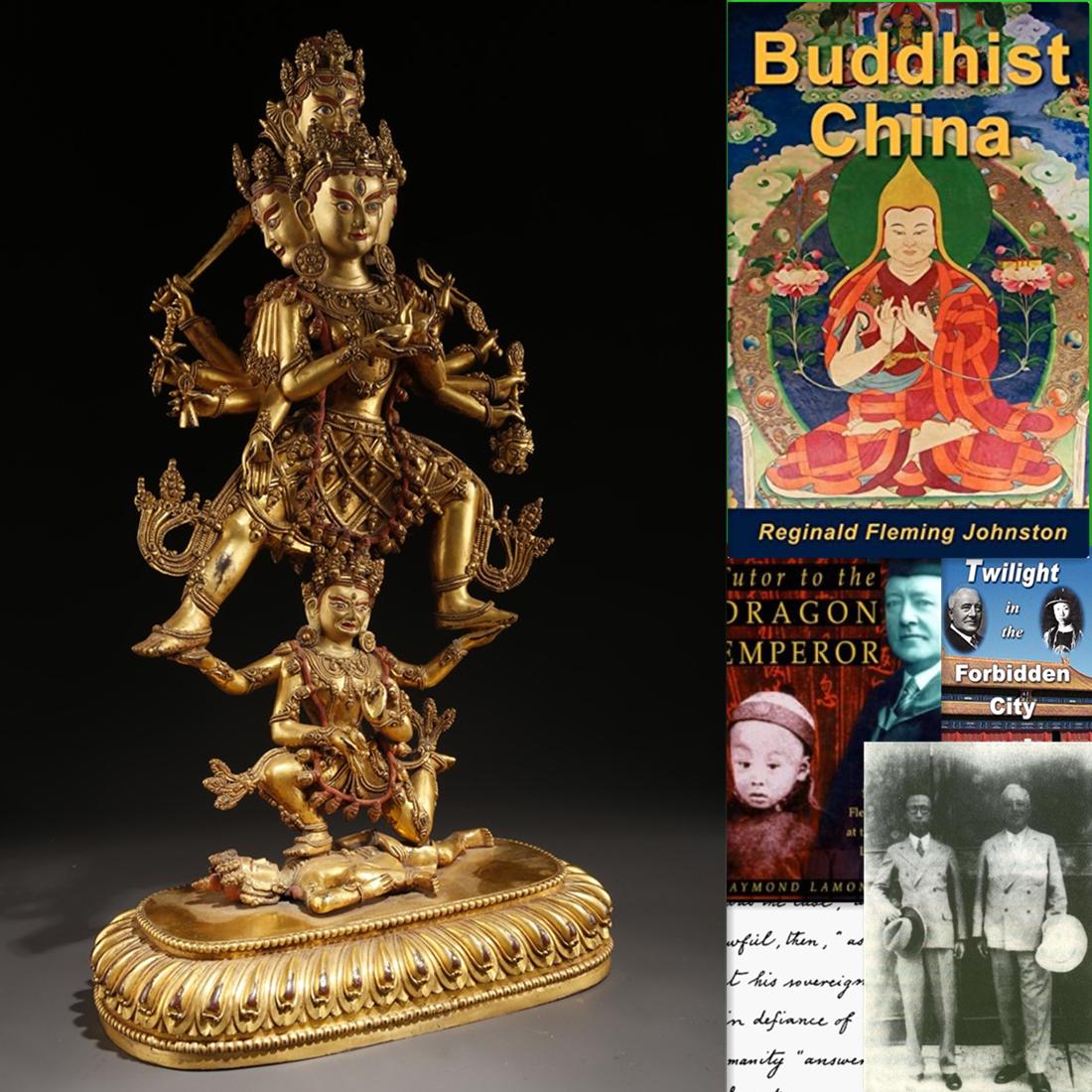 A TIBETAN GILT COPPER SHARPYINMA BUDDHA STATUE. (1 of 10)