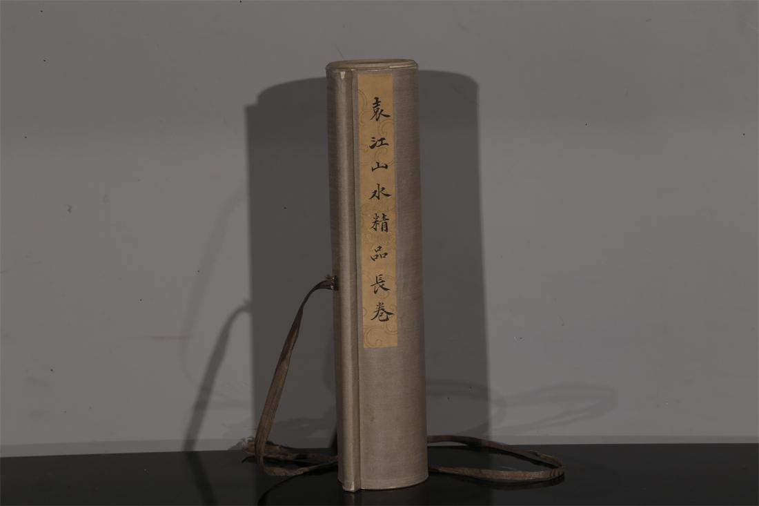 A SCROLL OF LANDSCAPE PAINTING BY YUAN JIANG. (1 of 10)