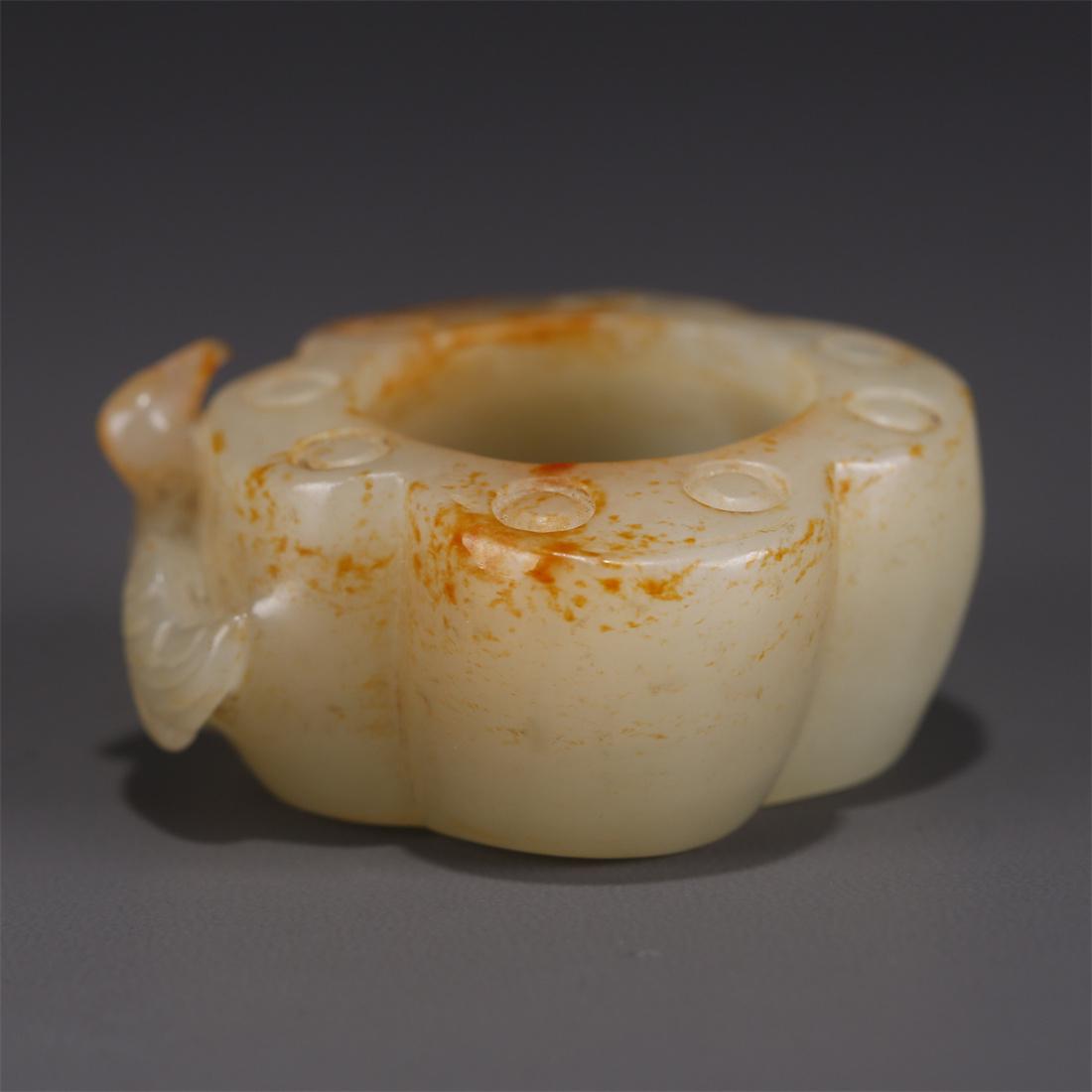 A HETIAN JADE BRUSH WASHER. (1 of 7)