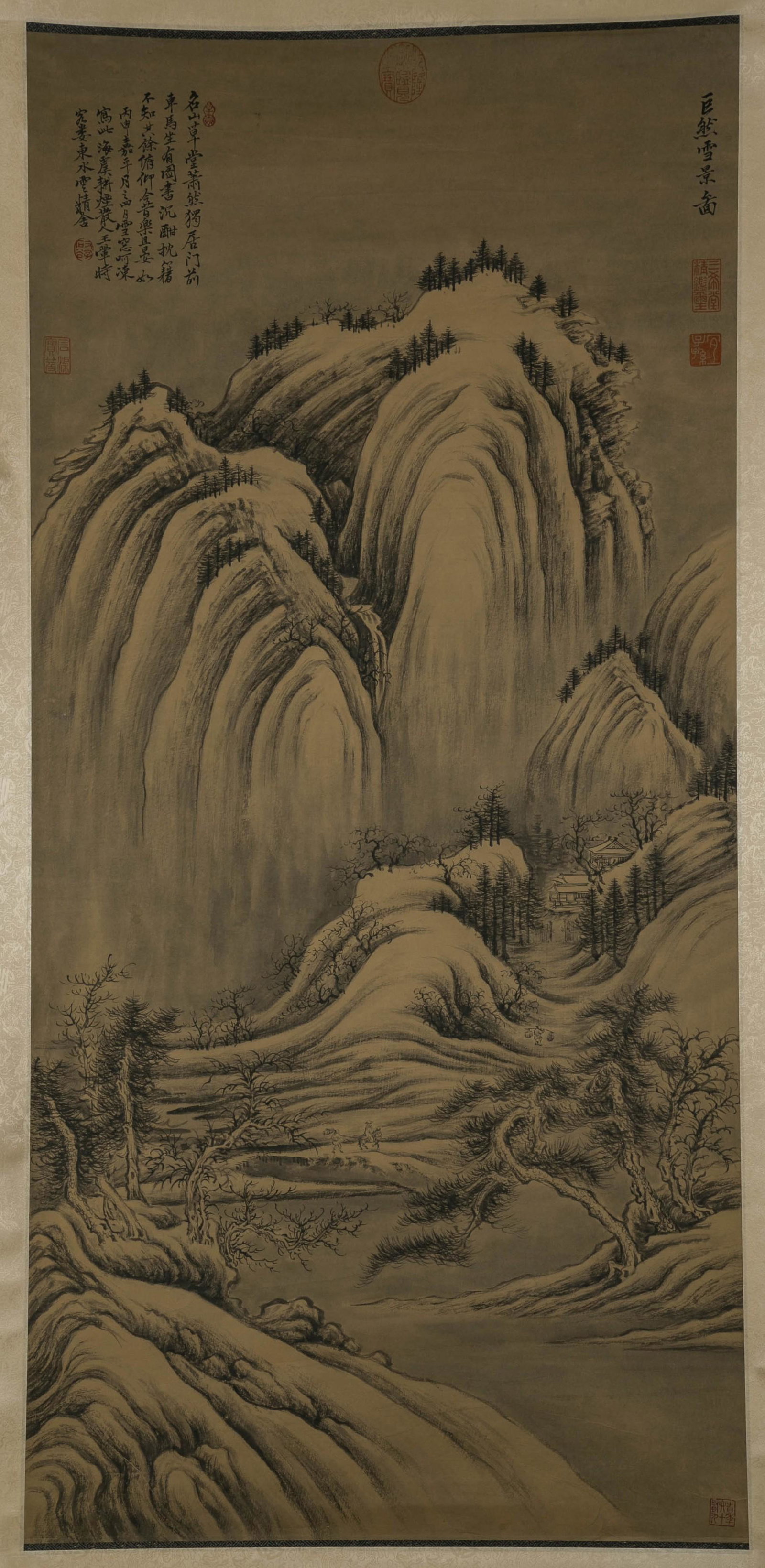 A LANDSCAPE PAINTING ON PAPER BY WANG HUI.: Landscape Painting on Paper, Hand Painted by Wang Hui.