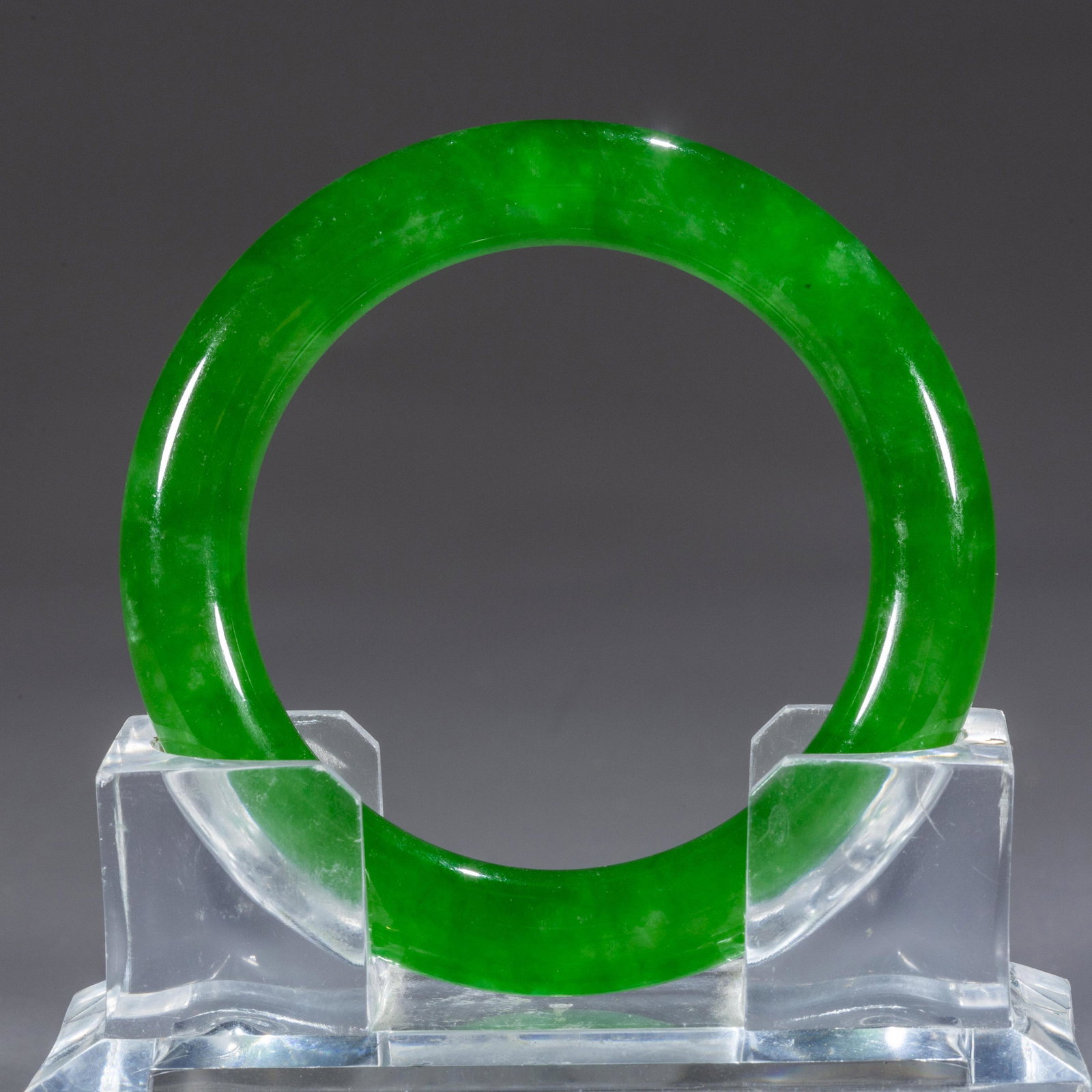 A JADE BANGLE.: Jade Bangle.