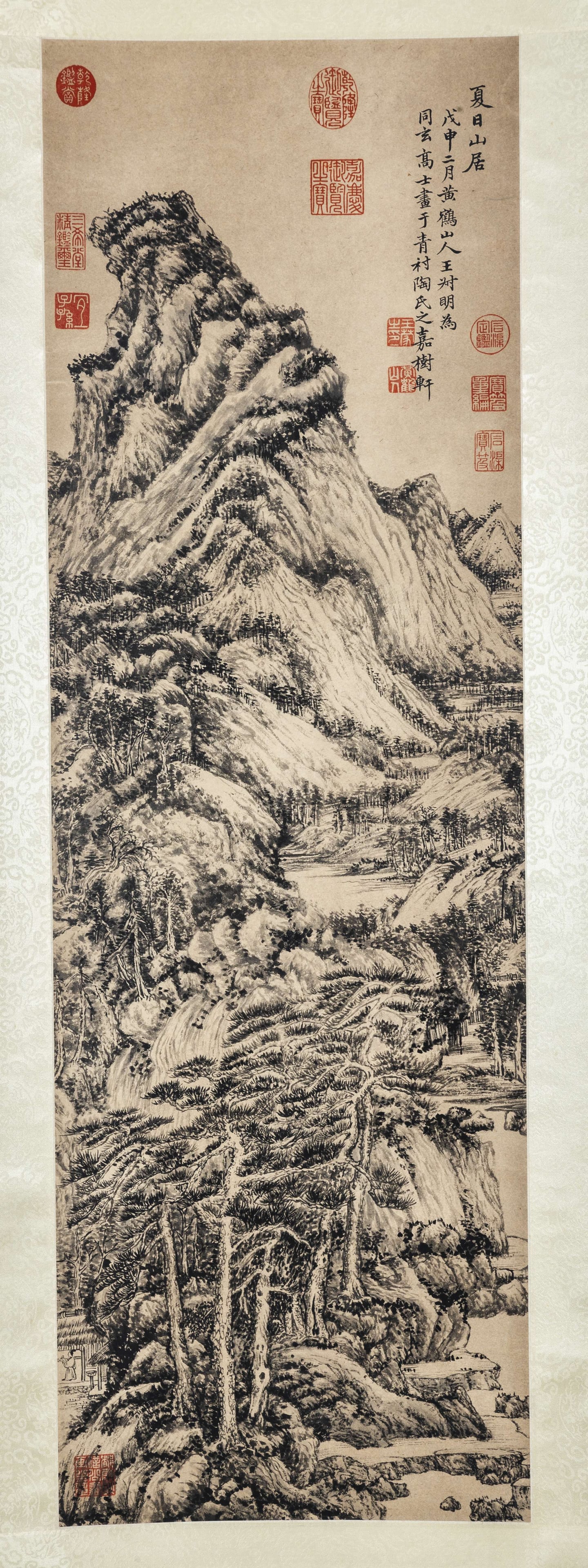 A LANDSCAPE PAINTING ON PAPER BY WANG MENG.: Landscape Painting on Paper, Hand Painted by Wang Meng.