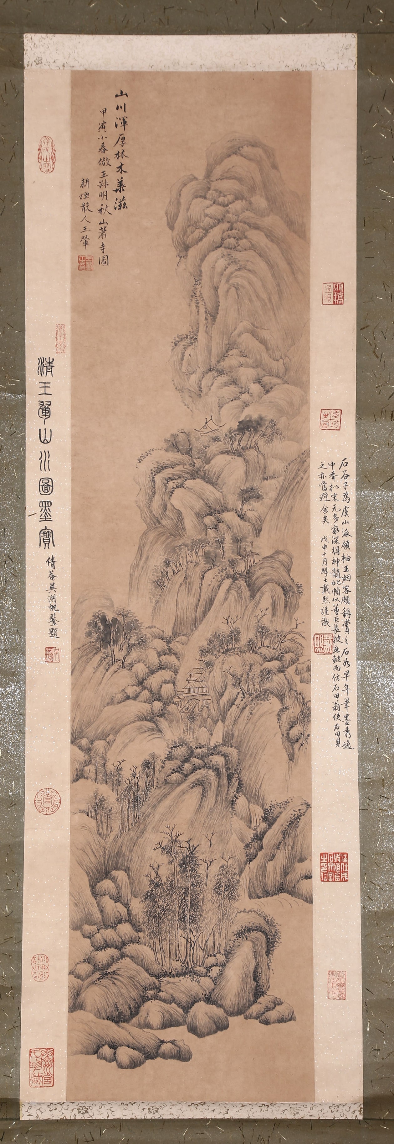 A LANDSCAPE PAINTING ON PAPER BY WANG HUI.: Landscape Painting on Paper, Hand Painted by Wang Hui.