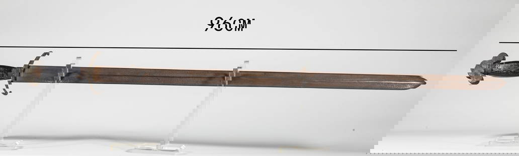 A CAST IRON COLD WEAPON LONG SWORD, MING DYN.: Cast Iron Cold Weapon Long Sword, Ming Dynasty.