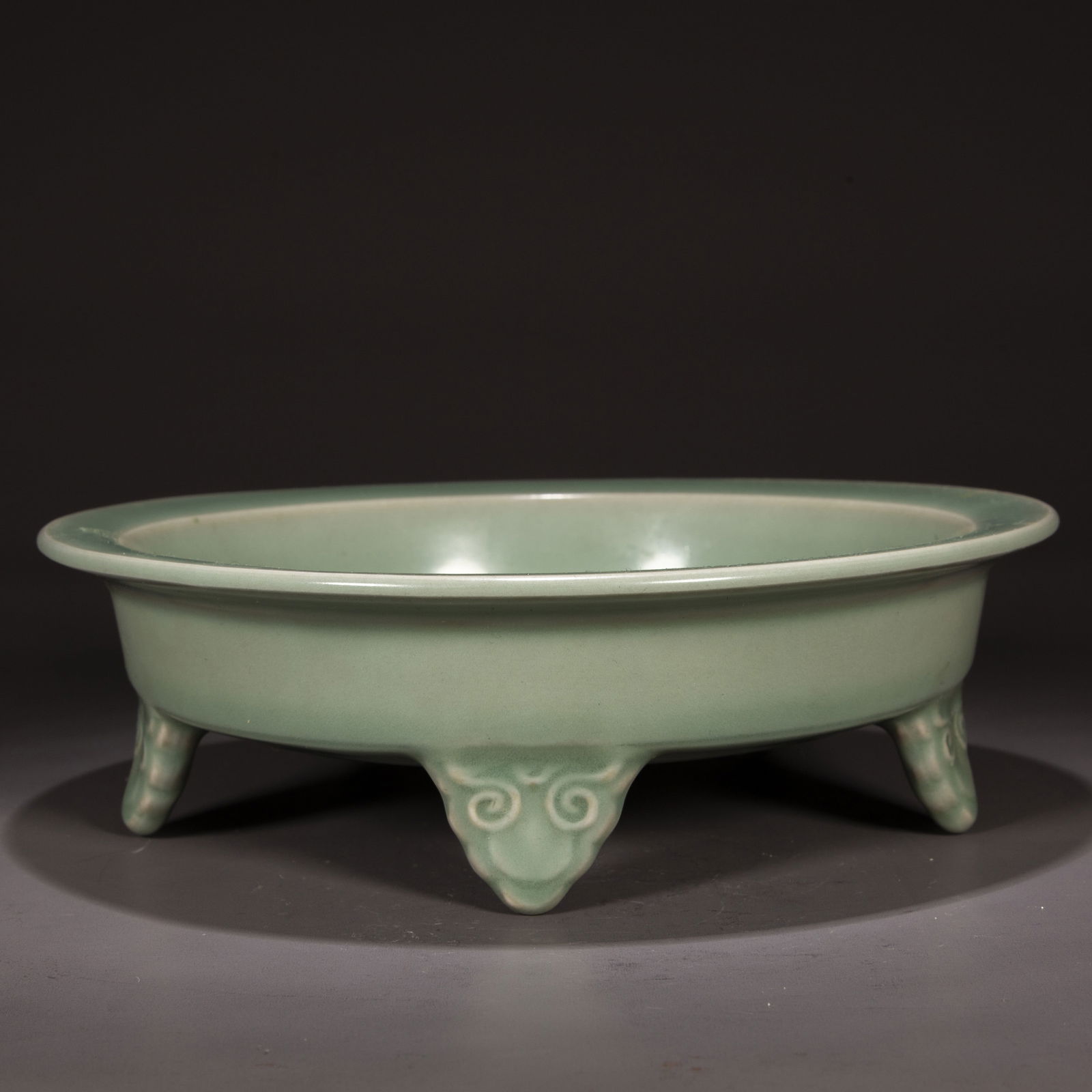 A PORCELAIN WRITING-BRUSH WASHER, LONGQUAN KILN. (1 of 8)