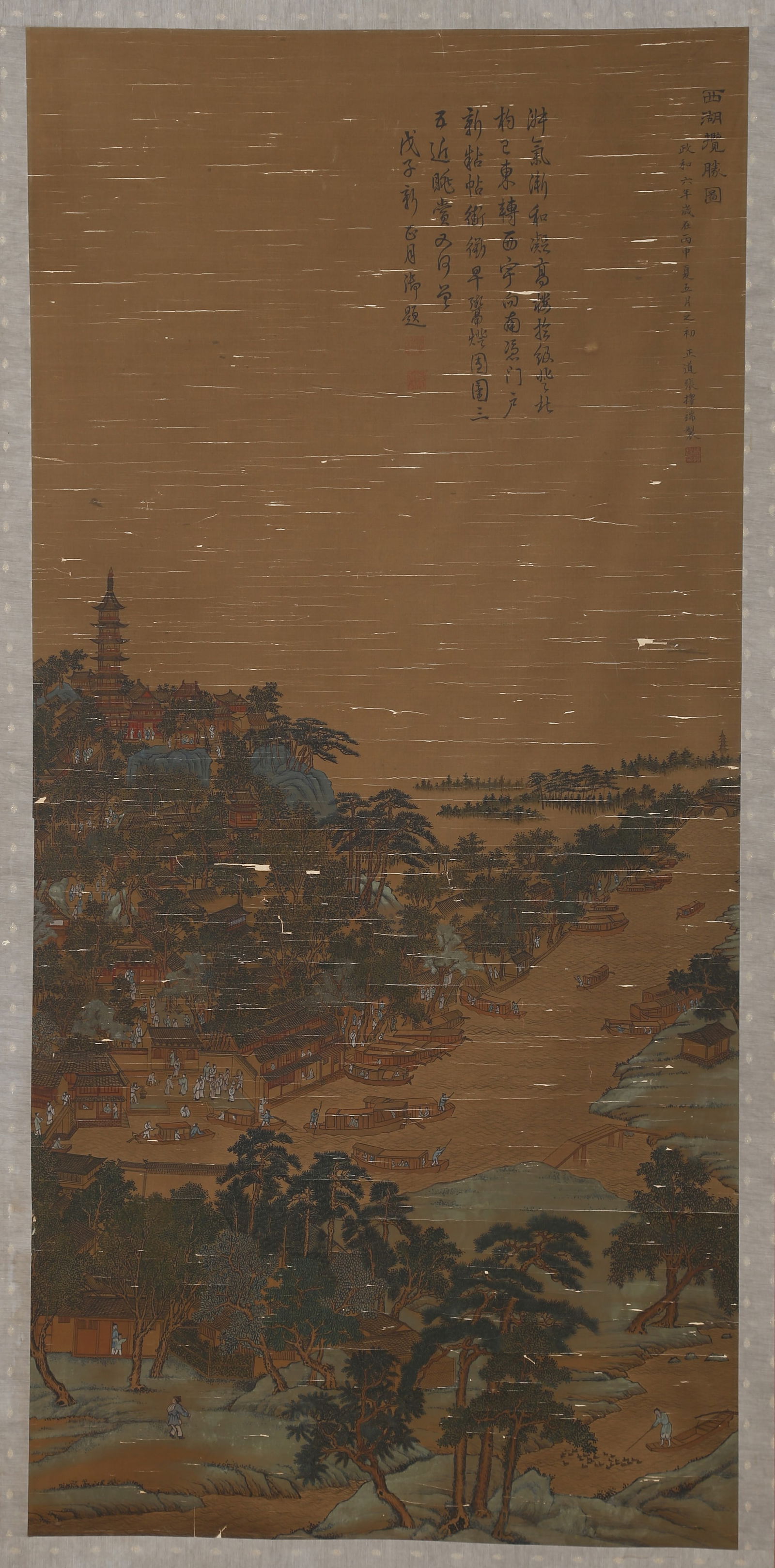 A WEST LAKE PAINTING, BY ZHANG ZEDUAN.张择端 (1 of 10)