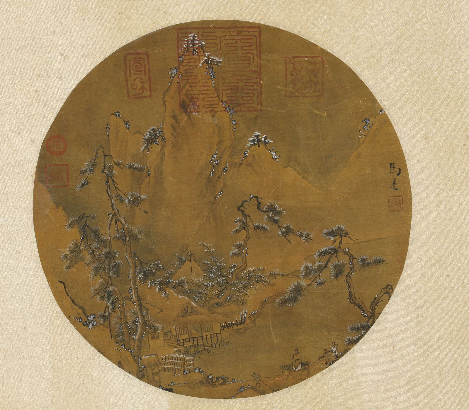 A MOUNTAIN SCENERY PAINTING, BY MA YUAN.马远 (1 of 10)