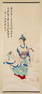 A FIGURE PAINTING ON PAPER, ZHANG DAQIAN.&#24352;&#22823;&#21315;