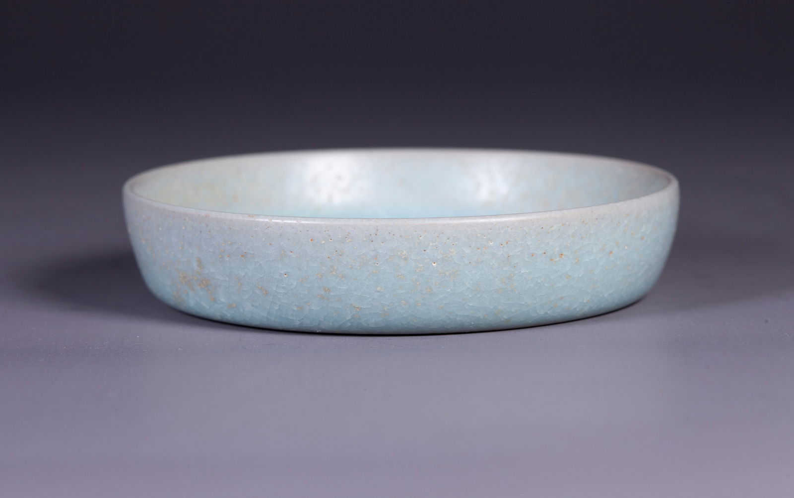 A PORCELAIN WRITING-BRUSH WASHER OF RU KILN.: Porcelain Writing-Brush Washer of Ru Kiln.