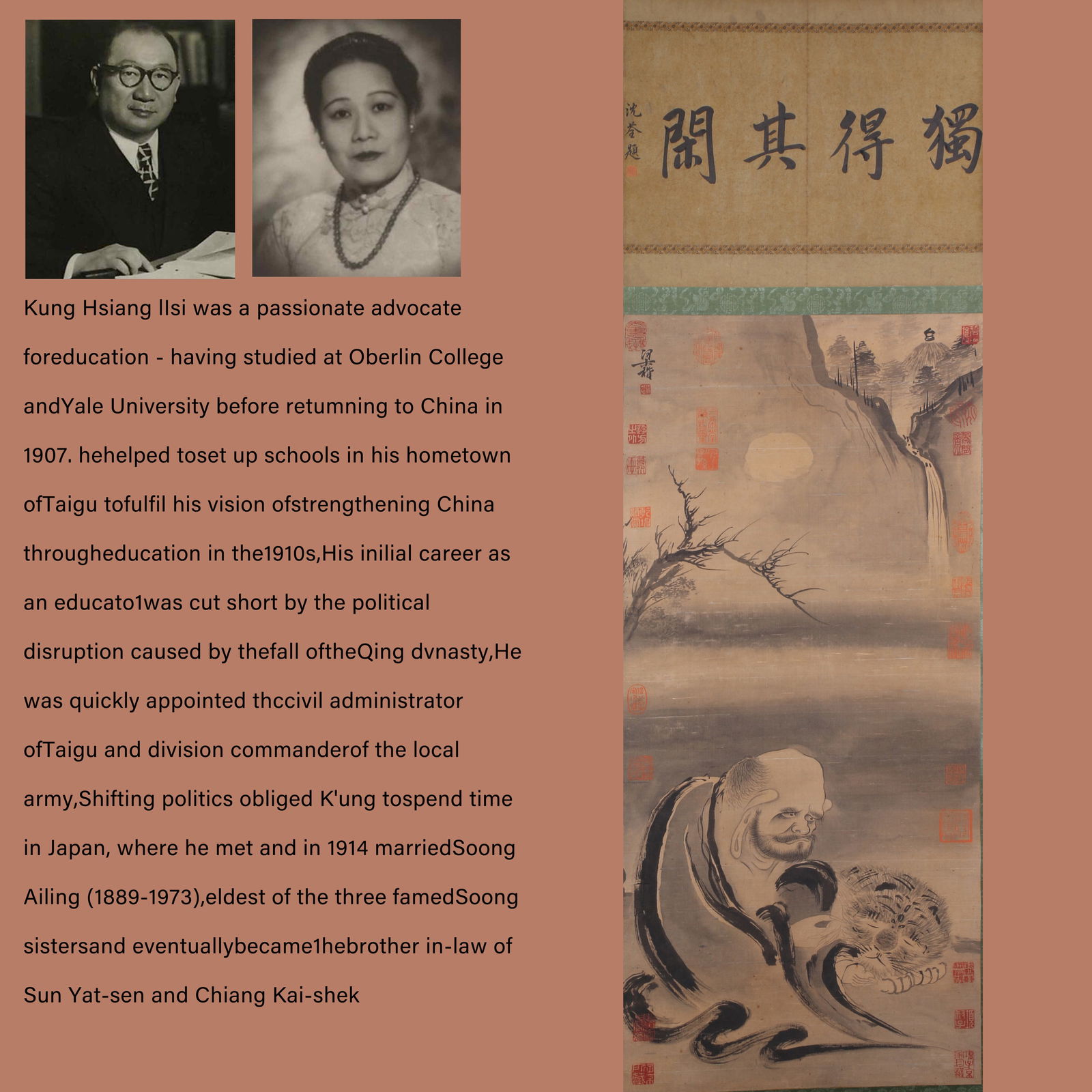 A SILK PAINTING BY LIANG KAI OF ARHATS.梁楷: Silk painting by Liang Kai of arhats.梁楷PROVENANCE: Highlight of this sale is part of the collection of K'ung Hsiang-Hsi (Kong Xiangxi, 孔祥熙, 1880-1967). Born in Taigu