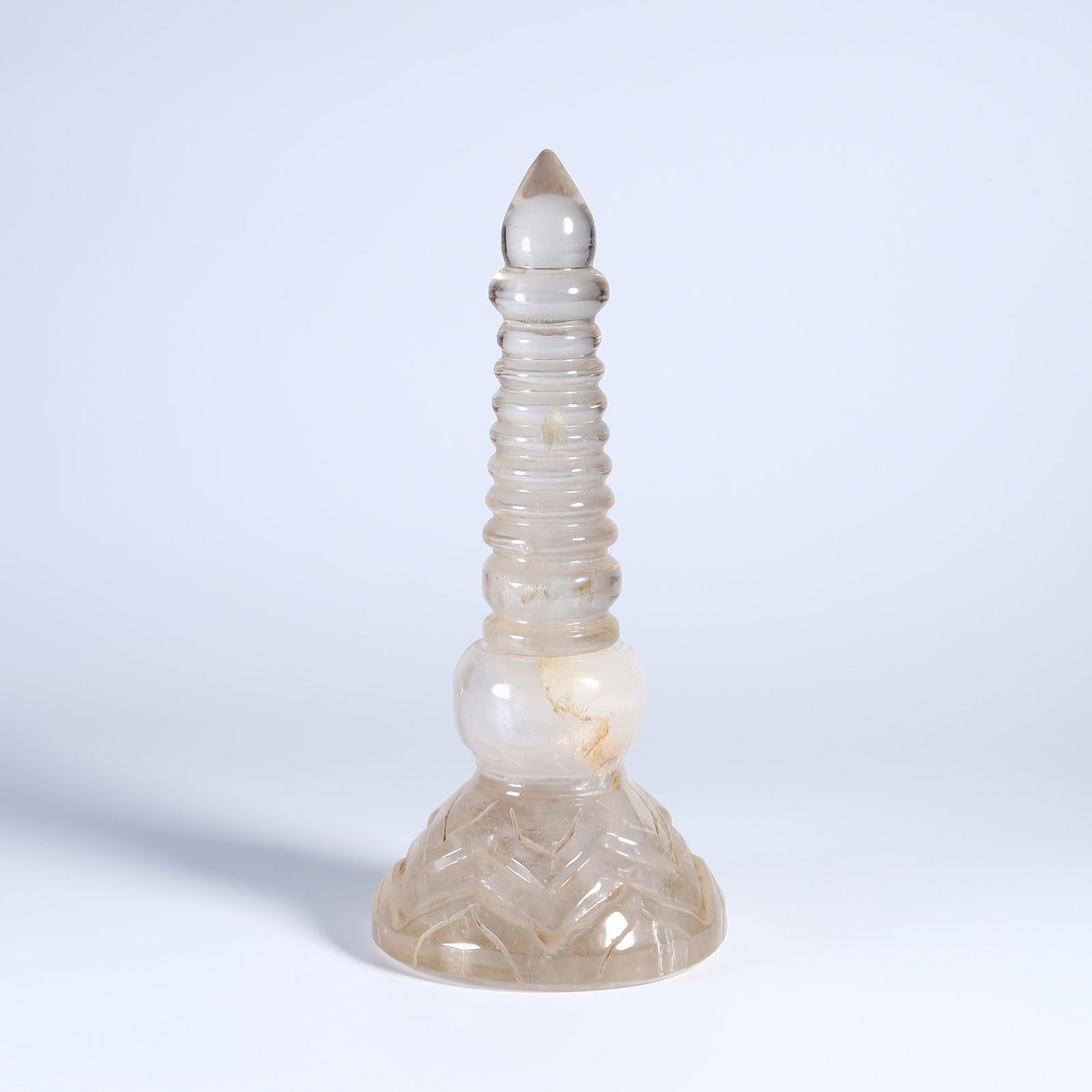 A CRYSTAL BUDDHIST PAGODA (1 of 9)