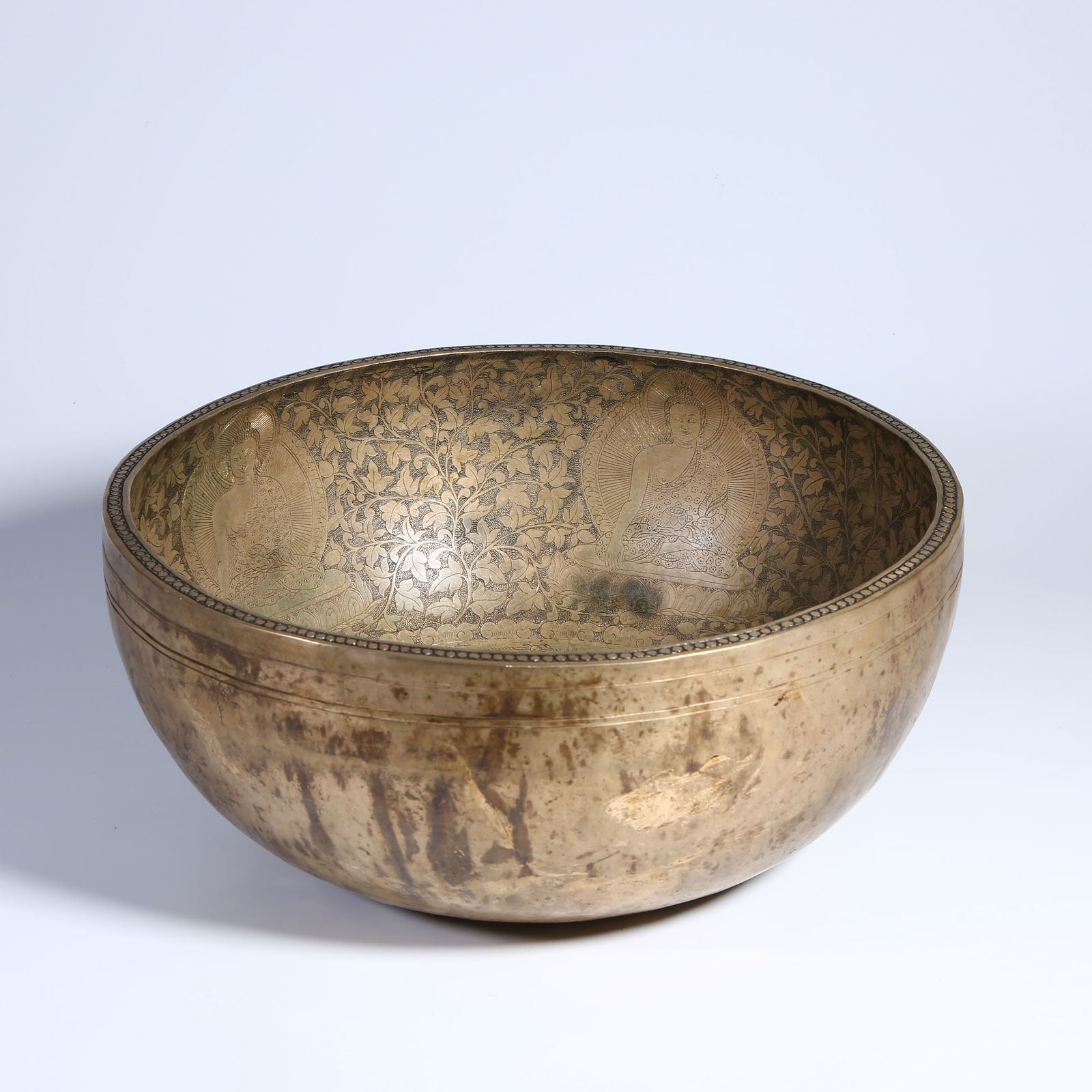 A BRONZE SINGING BOWL FOR BUDDHIST RITUALS (1 of 9)