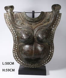 A BRONZE CUIRASS