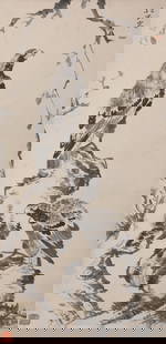 A EAGLE PAINTING ON PAPER BY BADA SHANREN.八大山人: Eagle Painting on Paper by Bada Shanren.八大山人