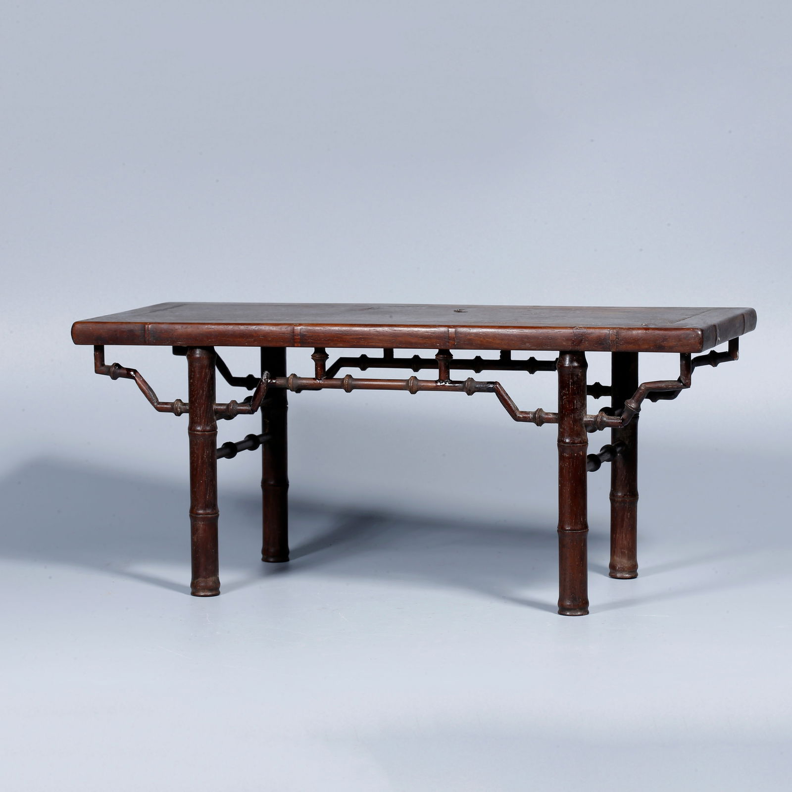 A SMALL TEA TABLE CARVED FROM HUANGHUALI WOOD: Small tea table carved from huanghuali wood