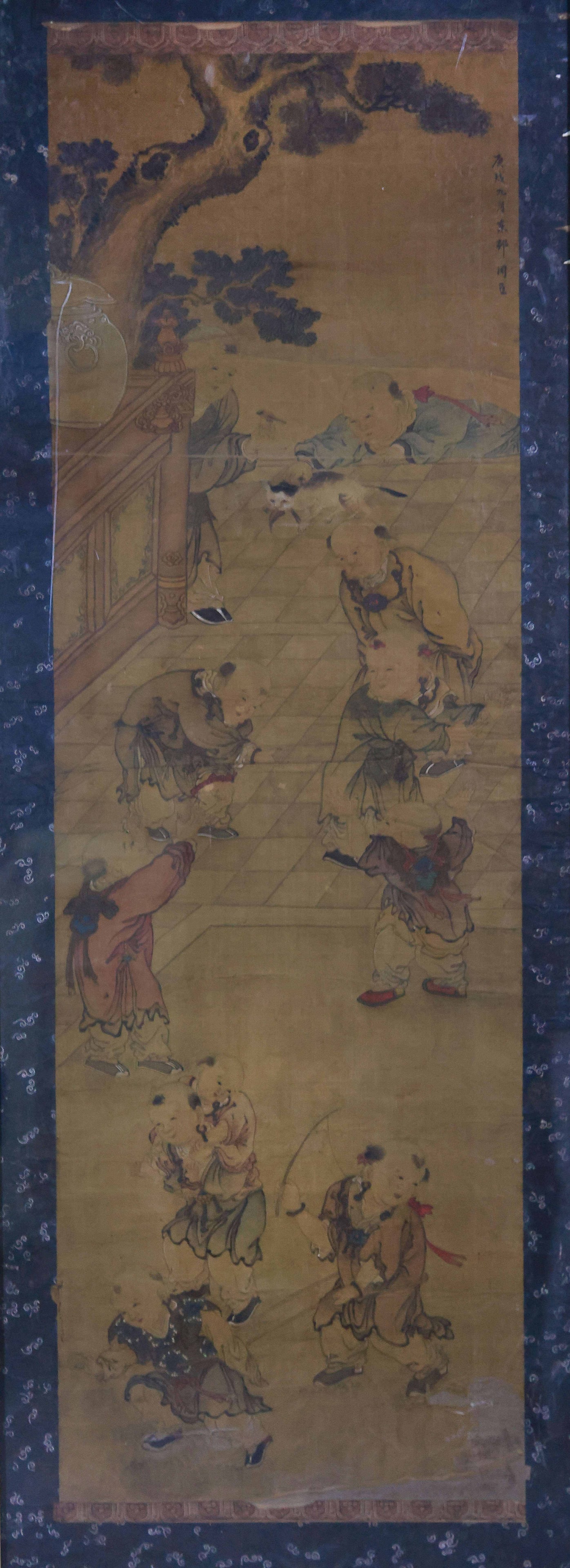 A FIGURE PAINTING BY ZHOU CHEN.周臣: Figure Painting by Zhou Chen.周臣