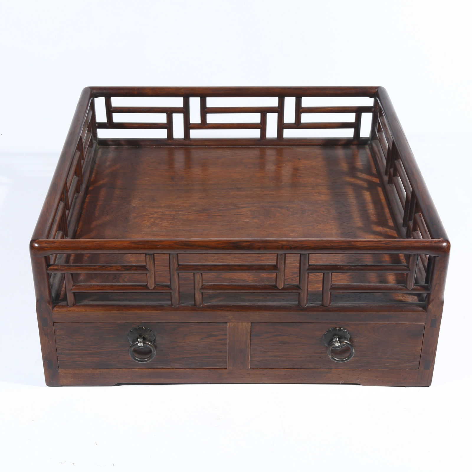 A HUANGHUALI DOU CHENG TRAY: Huanghuali Dou Cheng Tray