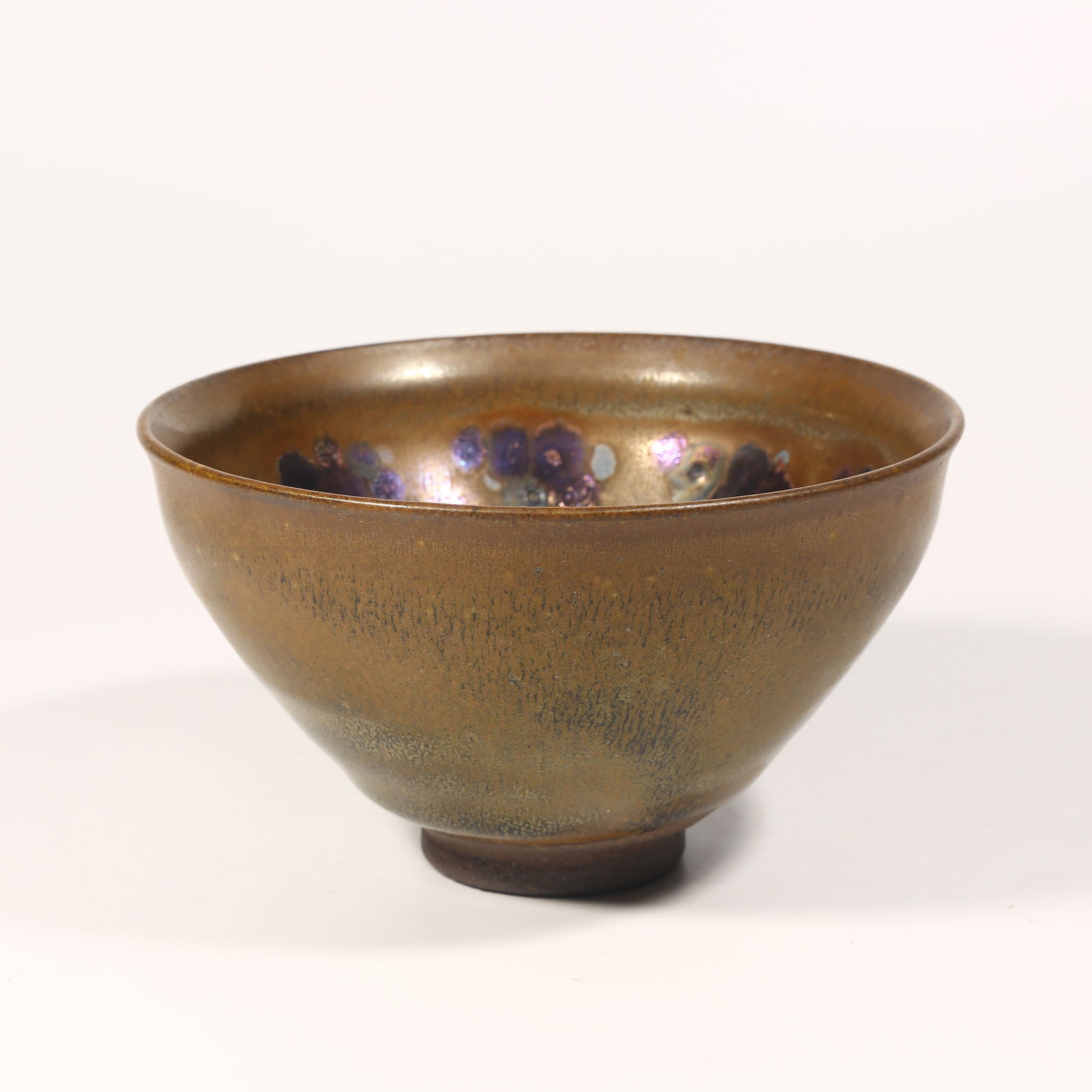 A JIAN KILN TENMOKU TEA CUP: Jian Kiln Tenmoku Tea Cup