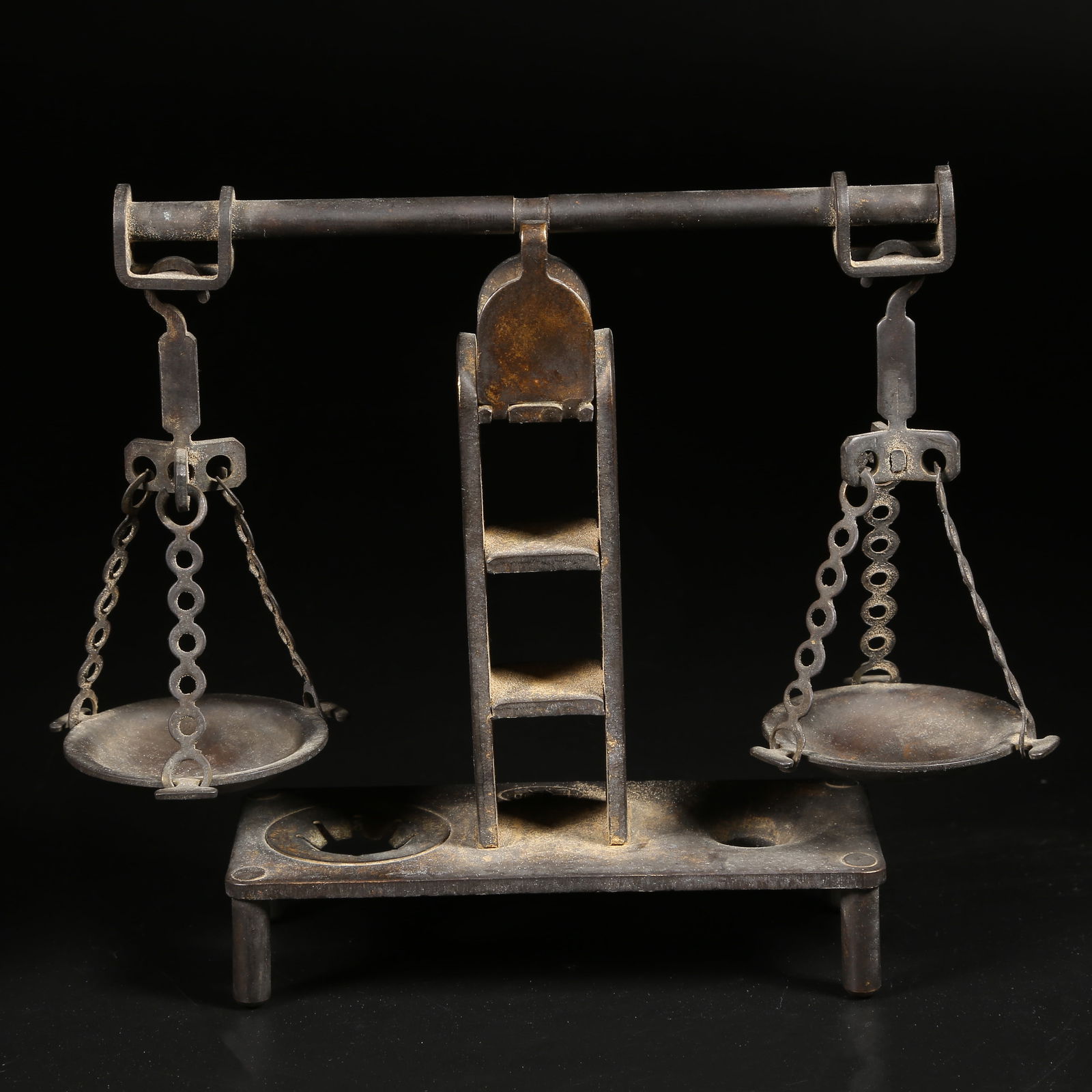 A BRONZE BALANCE SCALE (1 of 9)