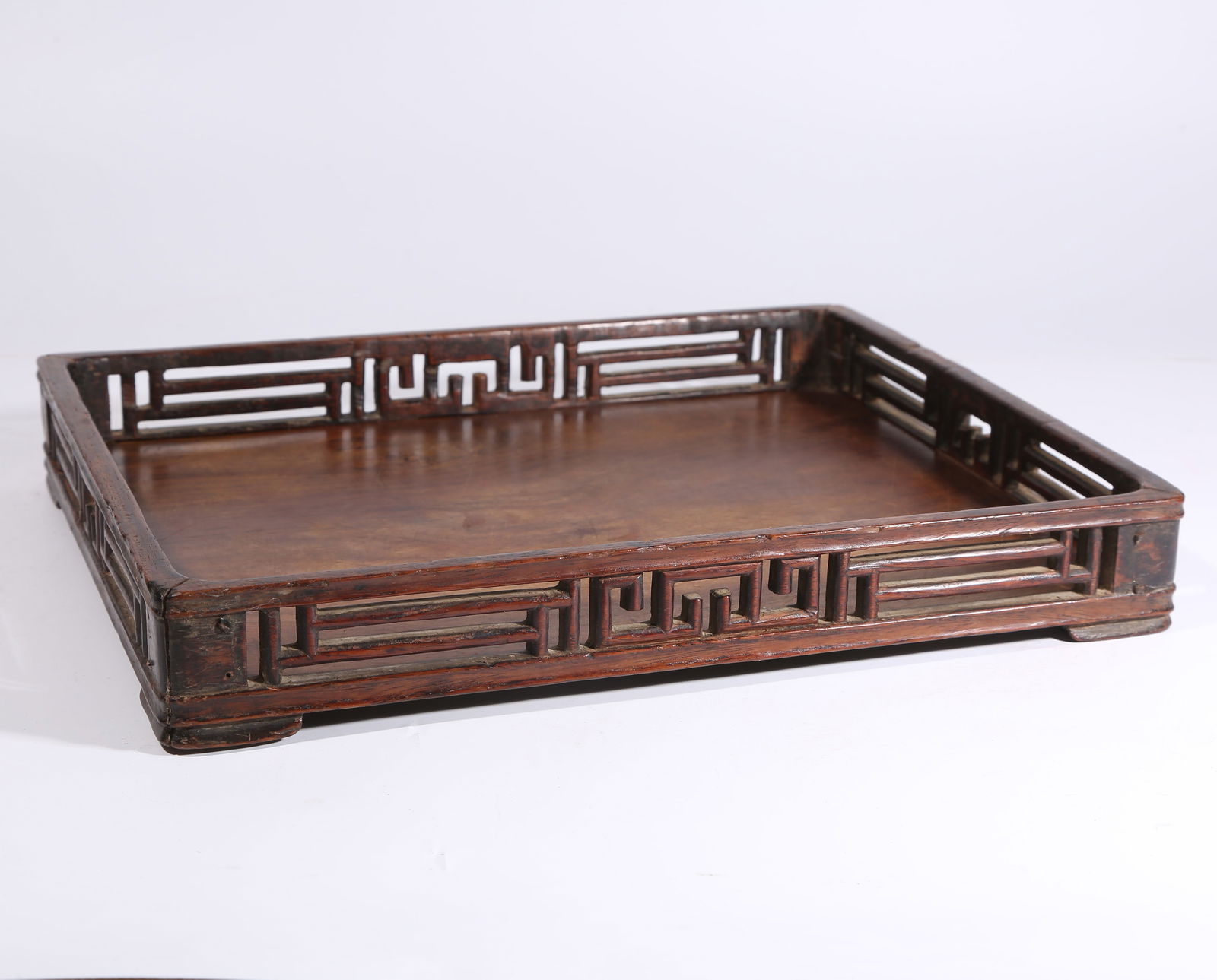 A HUANGHUALI TRAY: Huanghuali tray