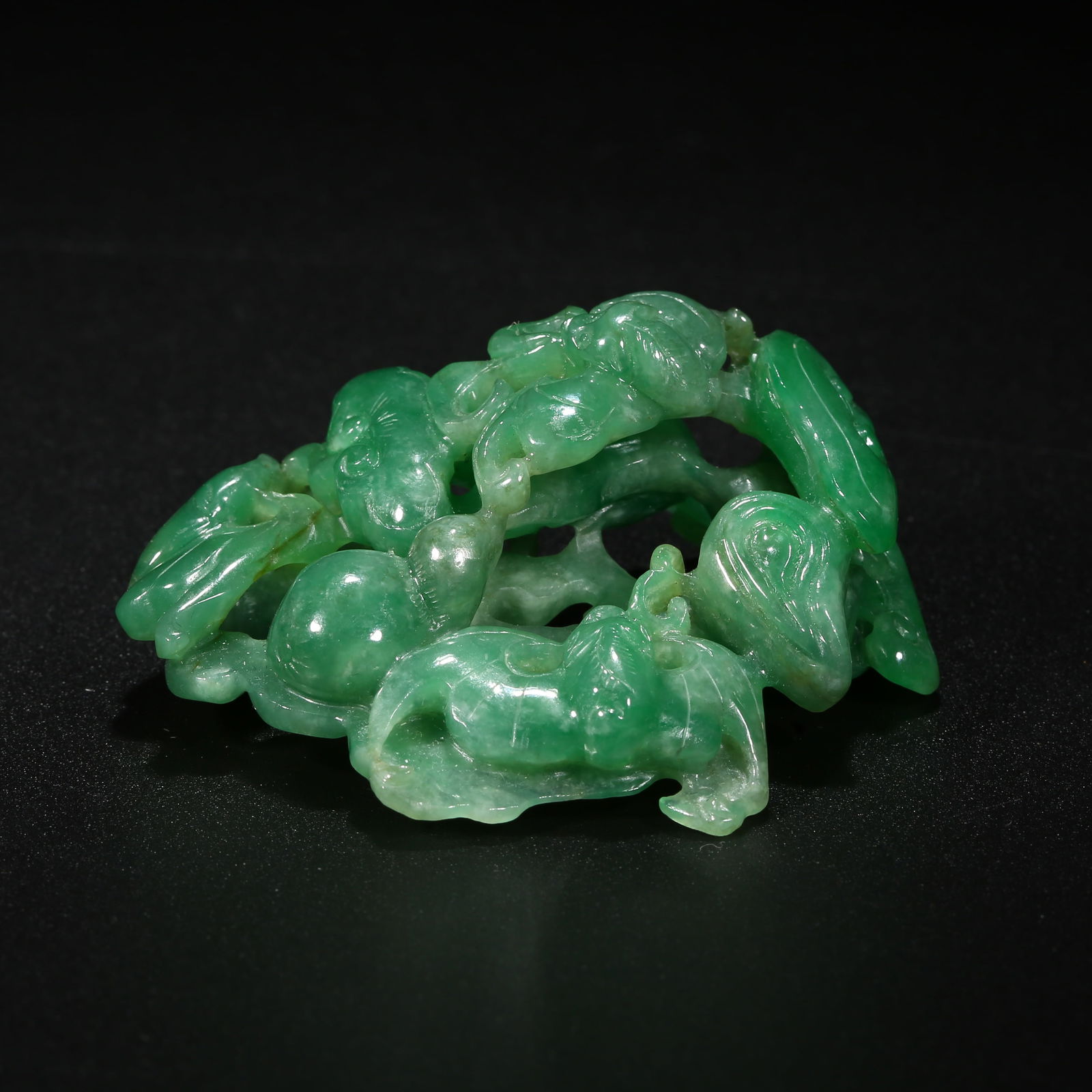 A JADE PENDANT OF DOUBLE BLESSINGS OF FORTUNE AND LONGEVITY: Jade Pendant of Double Blessings of Fortune and Longevity