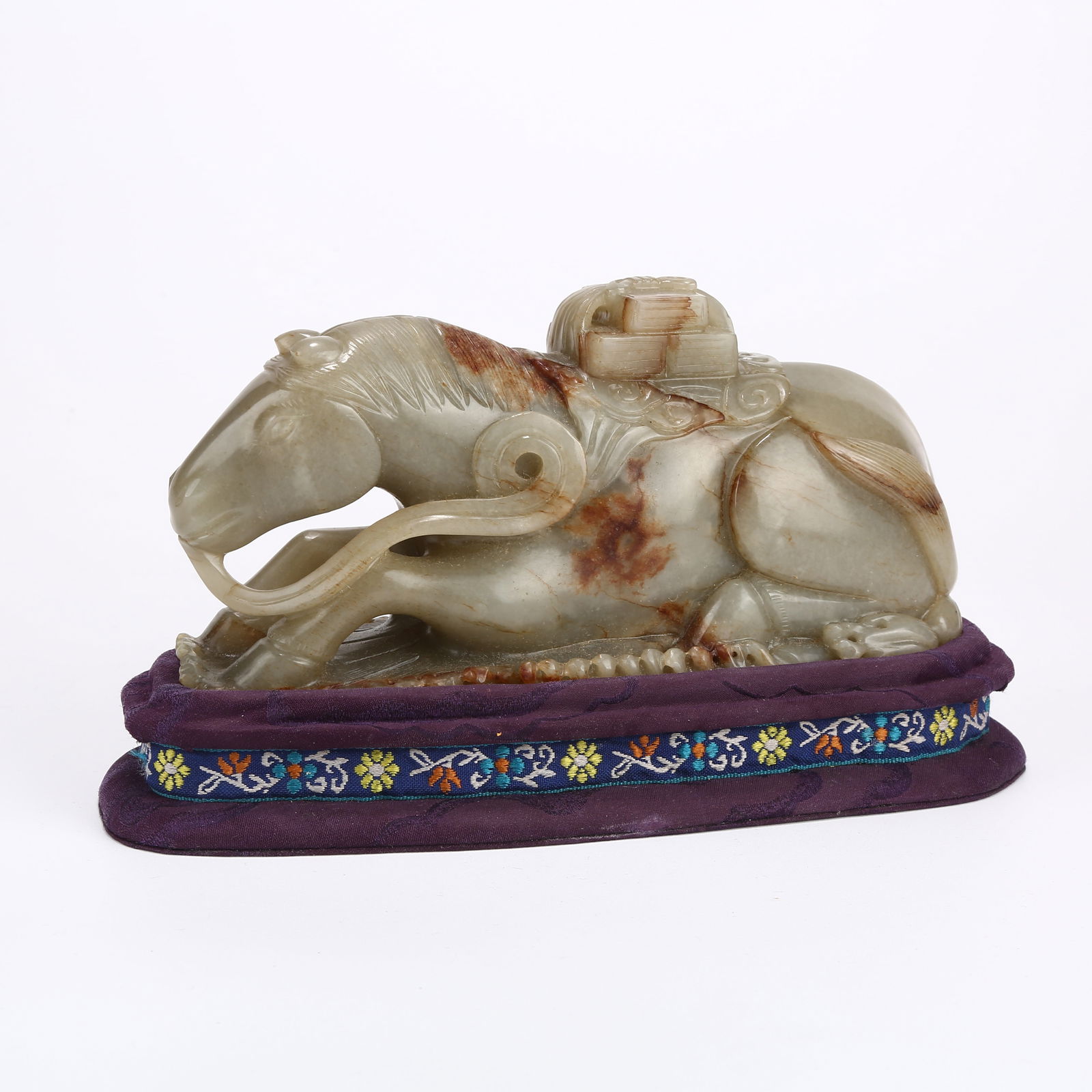 A HETIAN JADE HORSE: Hetian Jade Horse