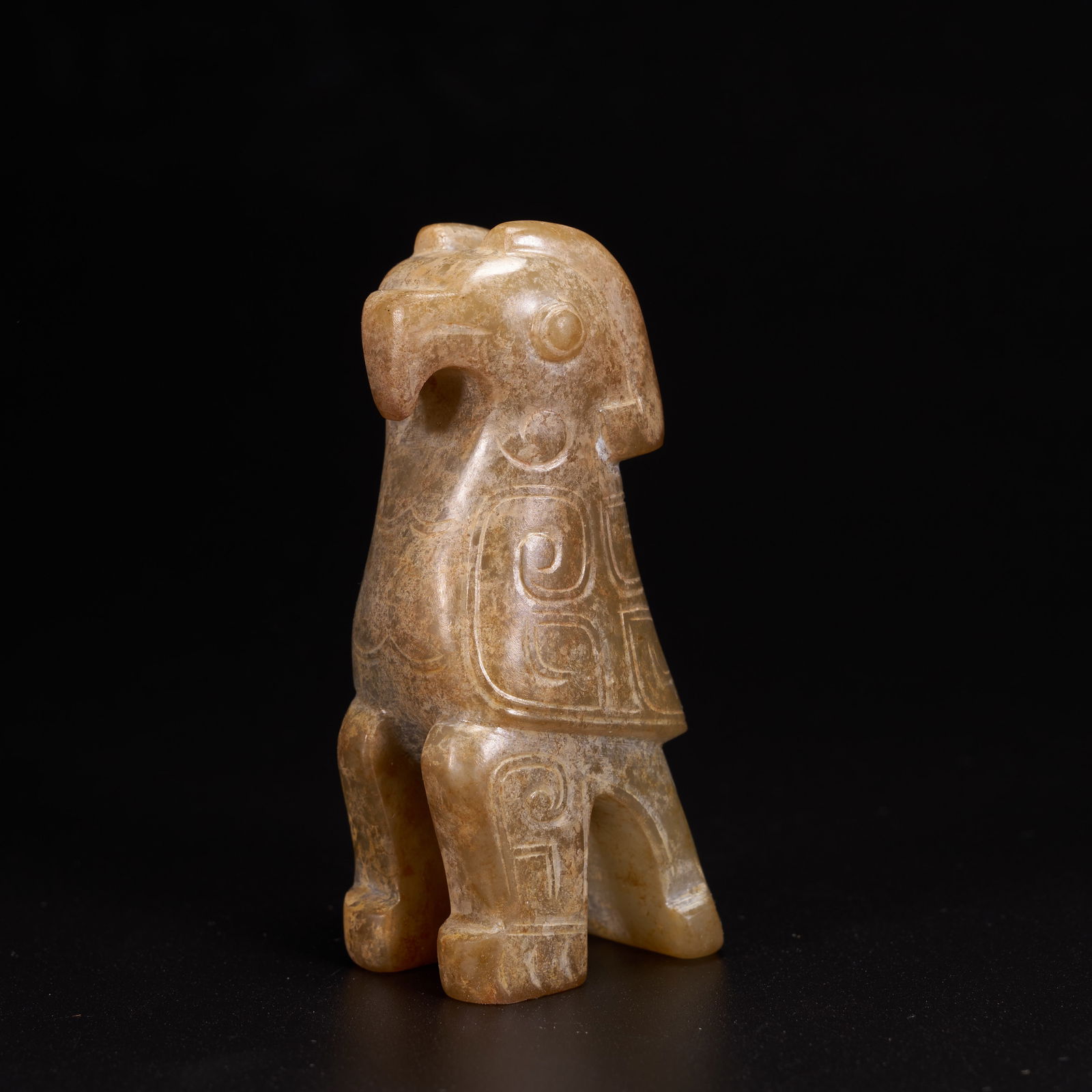 A HIGH-ANTIQUITY JADE EAGLE: High-Antiquity Jade Eagle