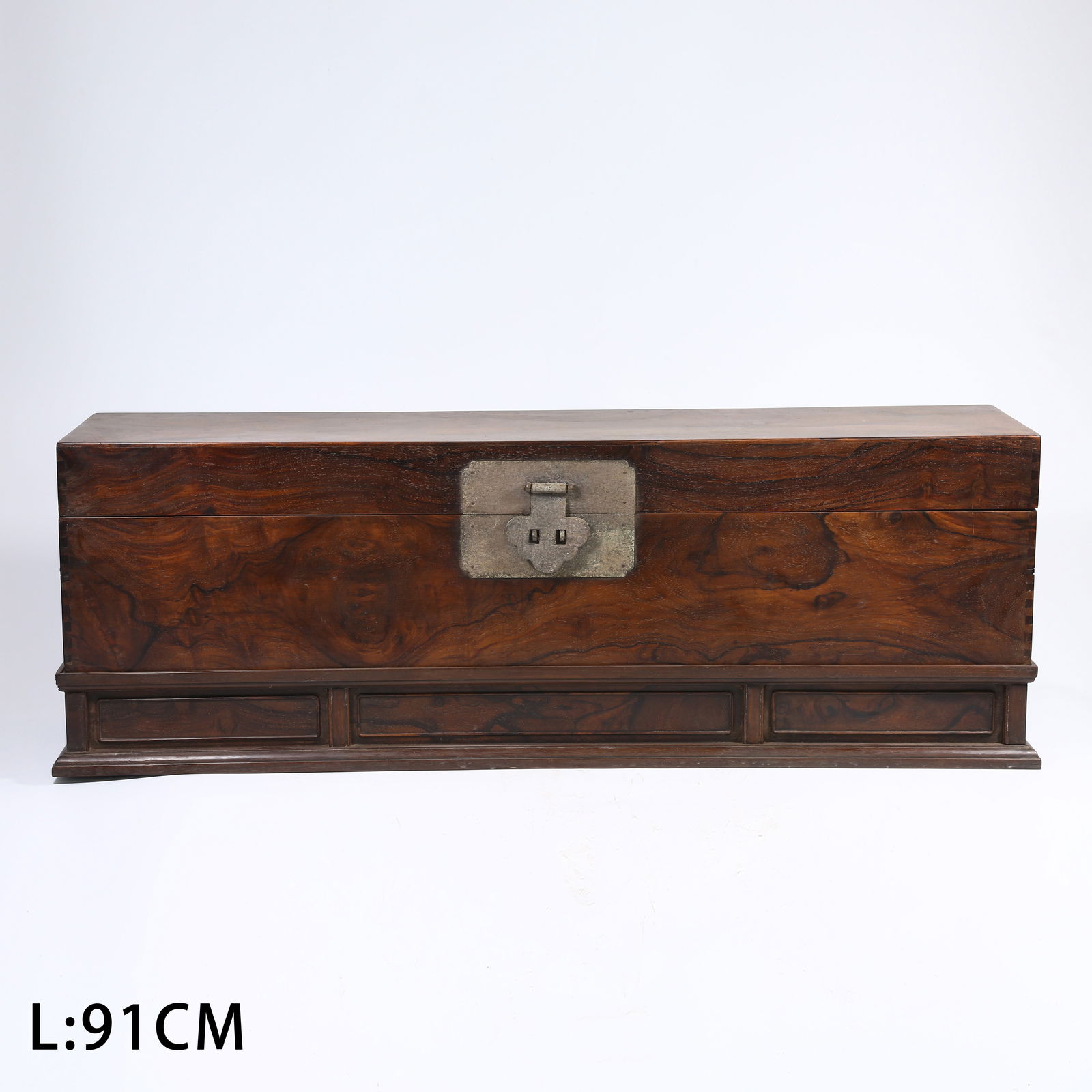 A LONG HUANGHUALI WOOD CHEST (1 of 11)