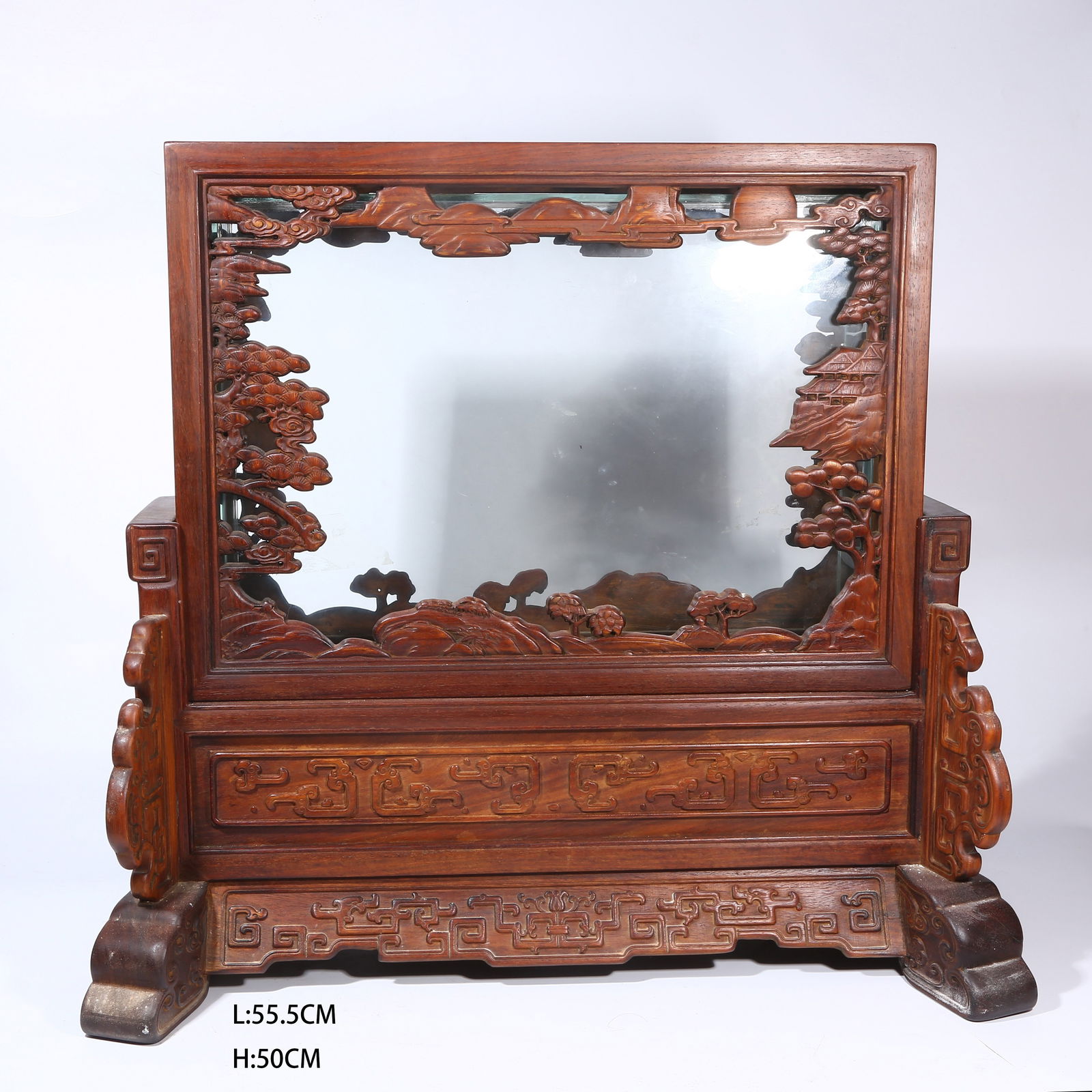 A HUANGHUALI WOOD TABLE SCREEN (1 of 8)