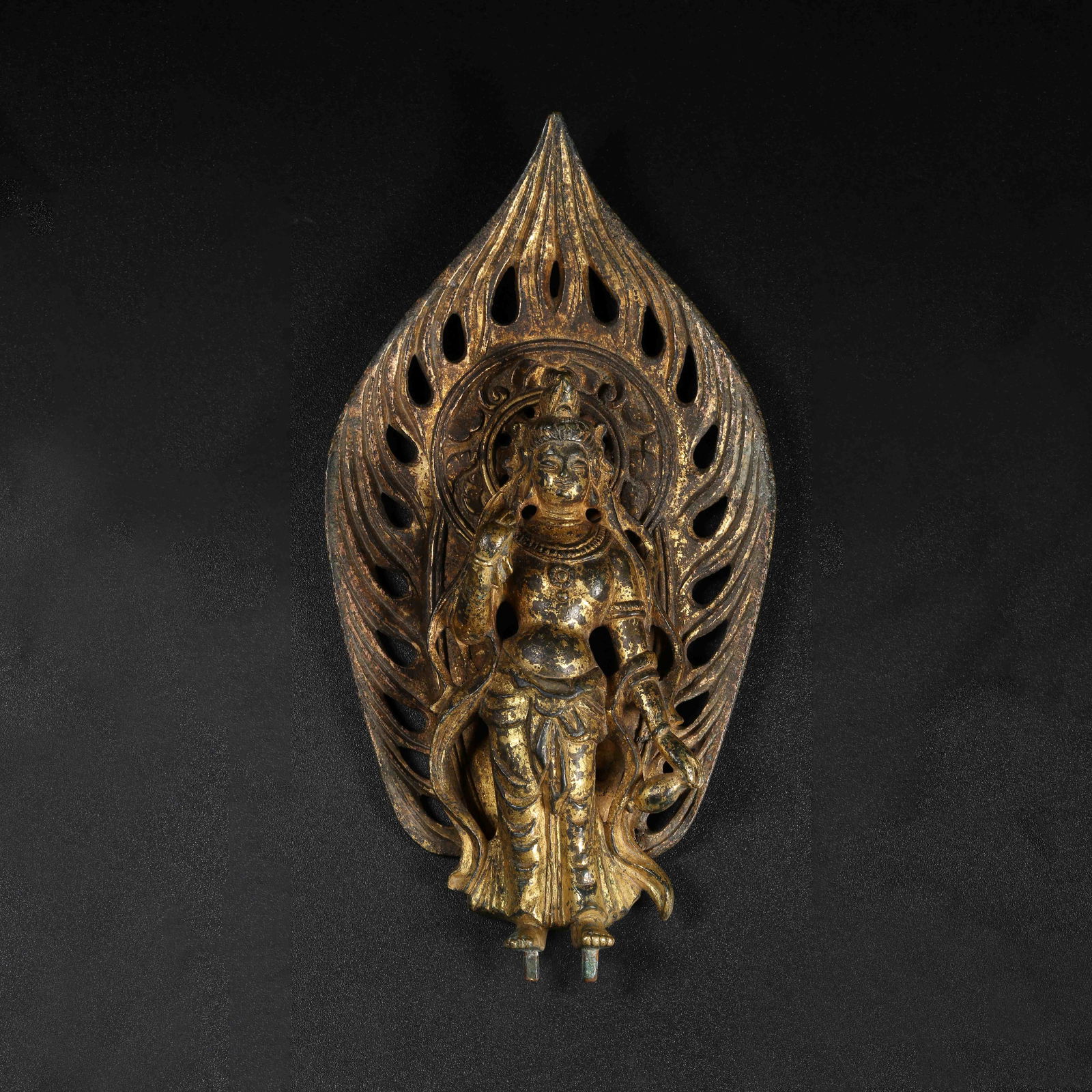 A GILT-BRONZE MAITREYA BODHISATTVA STATUE (1 of 8)