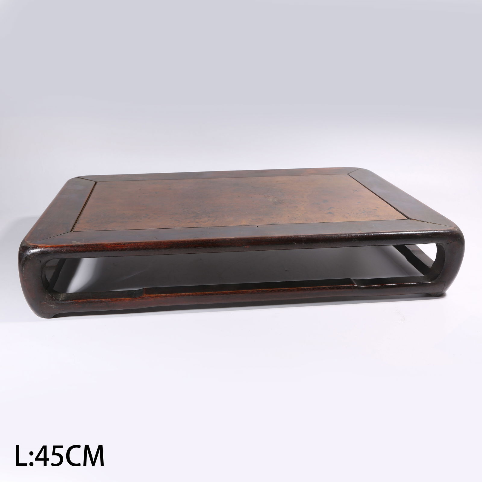 A QING DYNASTY REDWOOD TABLE WITH EMBEDDED BURL WOOD (1 of 8)