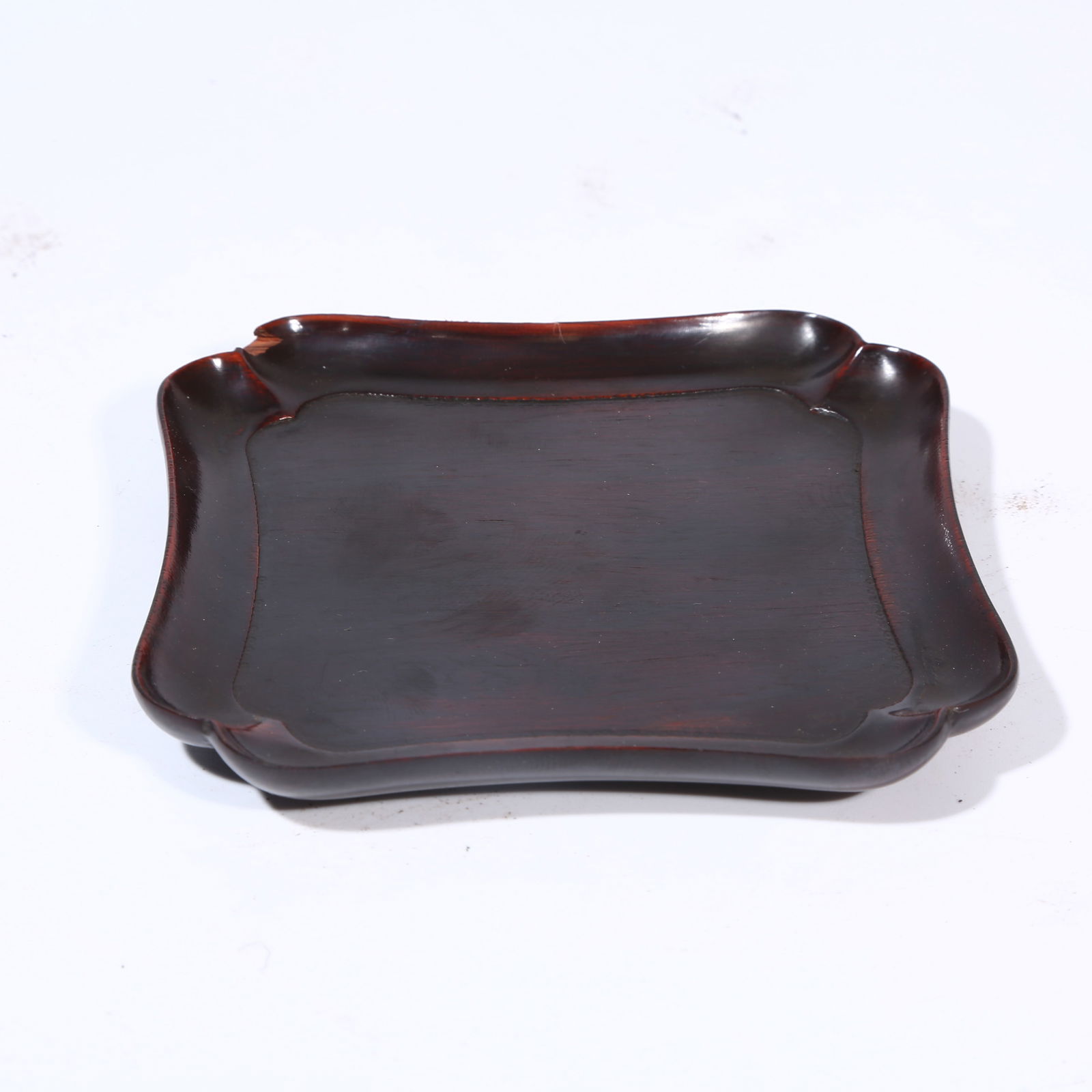 A HUANGHUALI WOOD SQUARE CORNERED BRUSH WASHER (1 of 7)