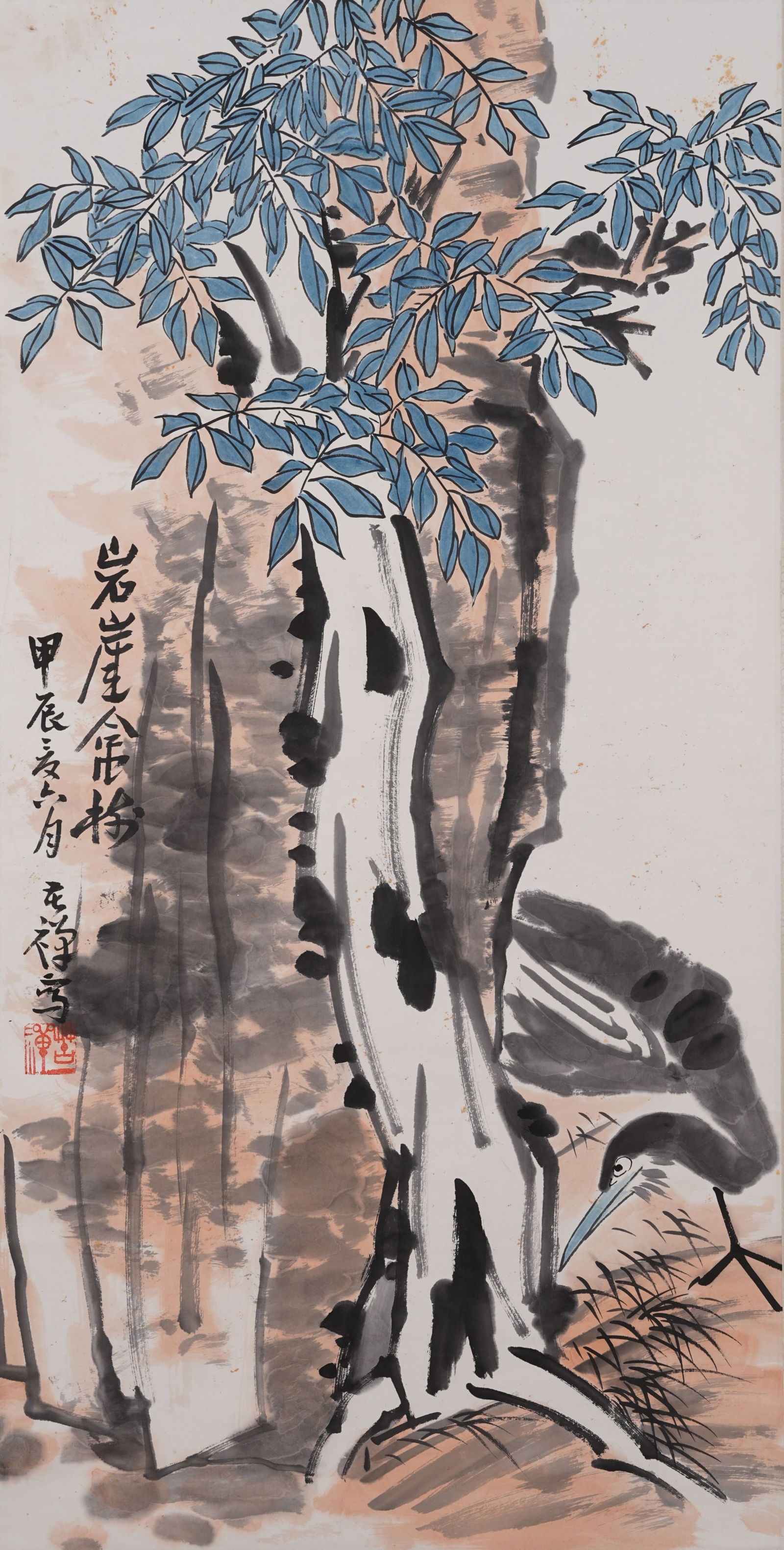 A BIRD PAINTING ON PAPER BY LI KUCHAN.李苦禪 (1 of 10)