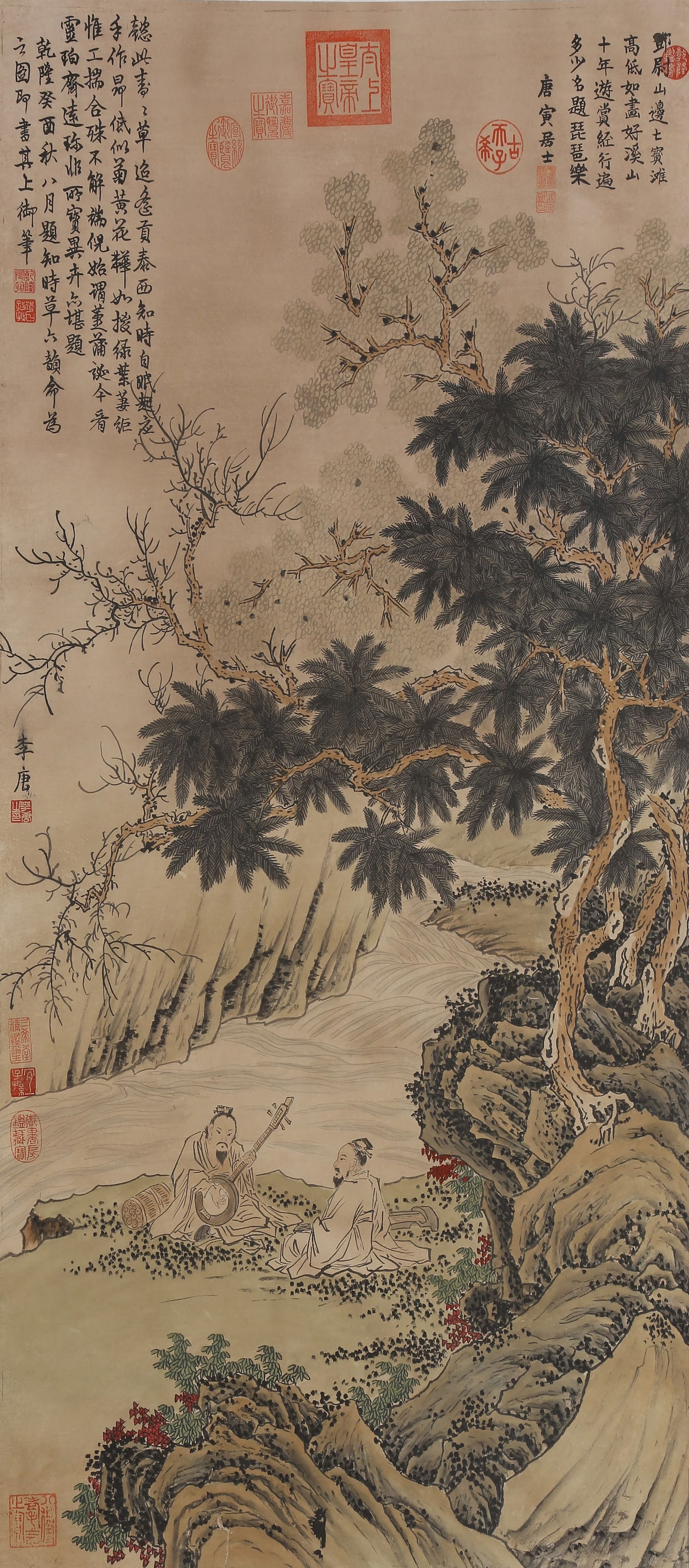 A LANDSCAPE AND FIGURE PAINTING ON PAPER BY LI TANG.李唐 (1 of 11)